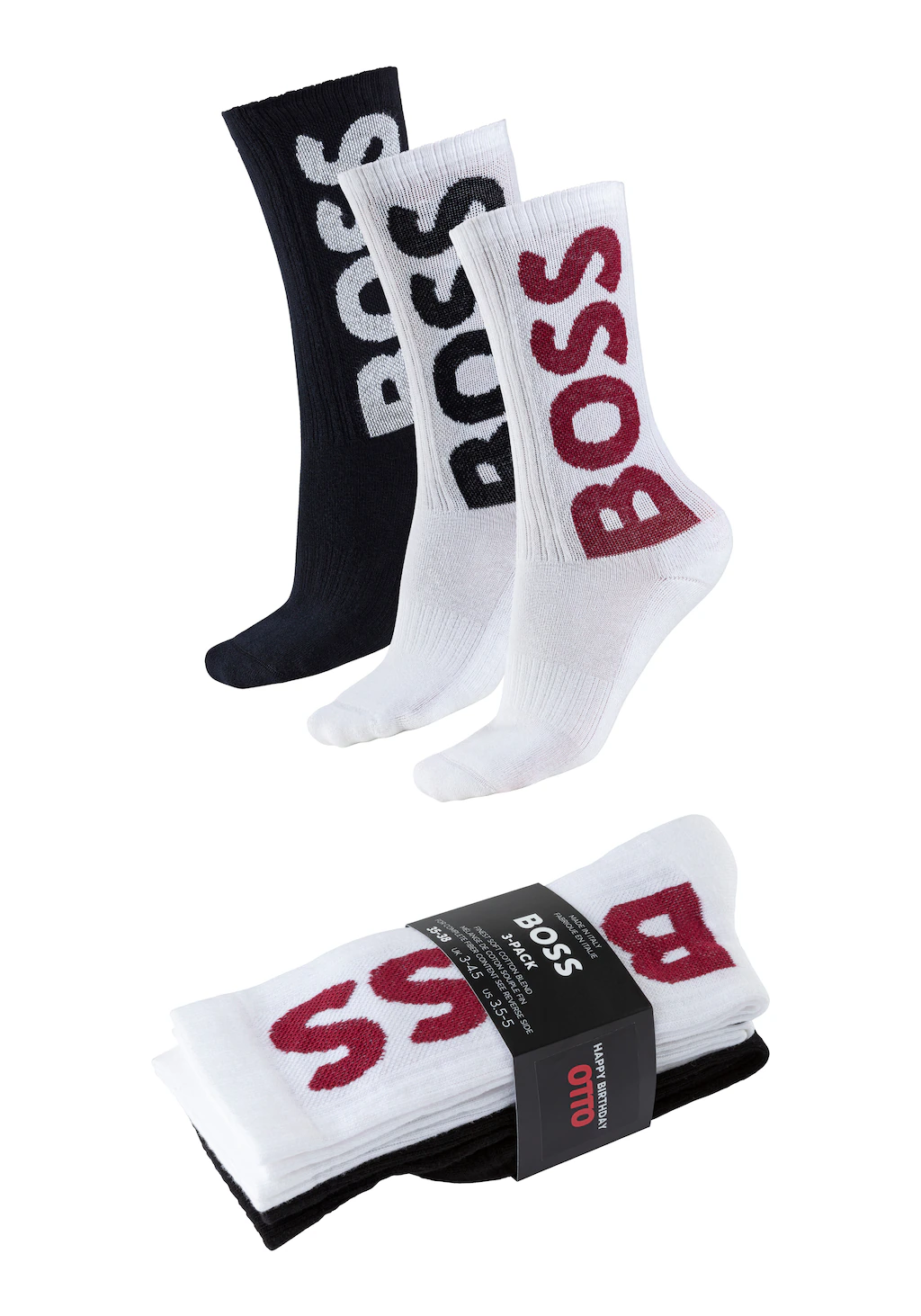 BOSS Socken "Limited Edition Unisex", (Packung, 3 Paar, 3er), Unisex günstig online kaufen