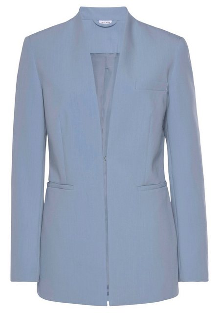 LASCANA Longblazer ohne Revers, leicht taillierter Damenblazer, elegant günstig online kaufen