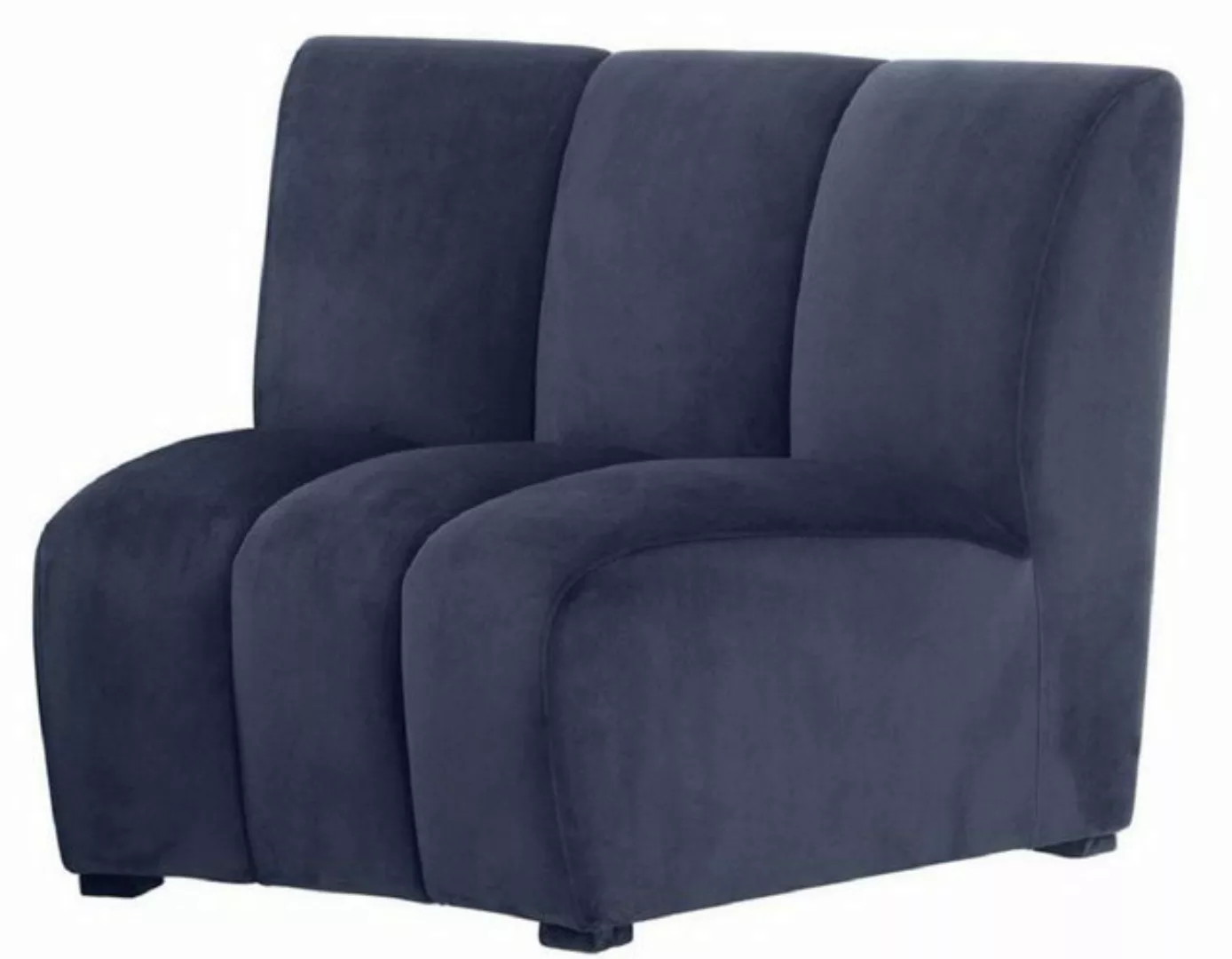 Casa Padrino Sofa Luxus Samt Couch Mitternachtsblau 109 x 95 x H. 83,5 cm - günstig online kaufen