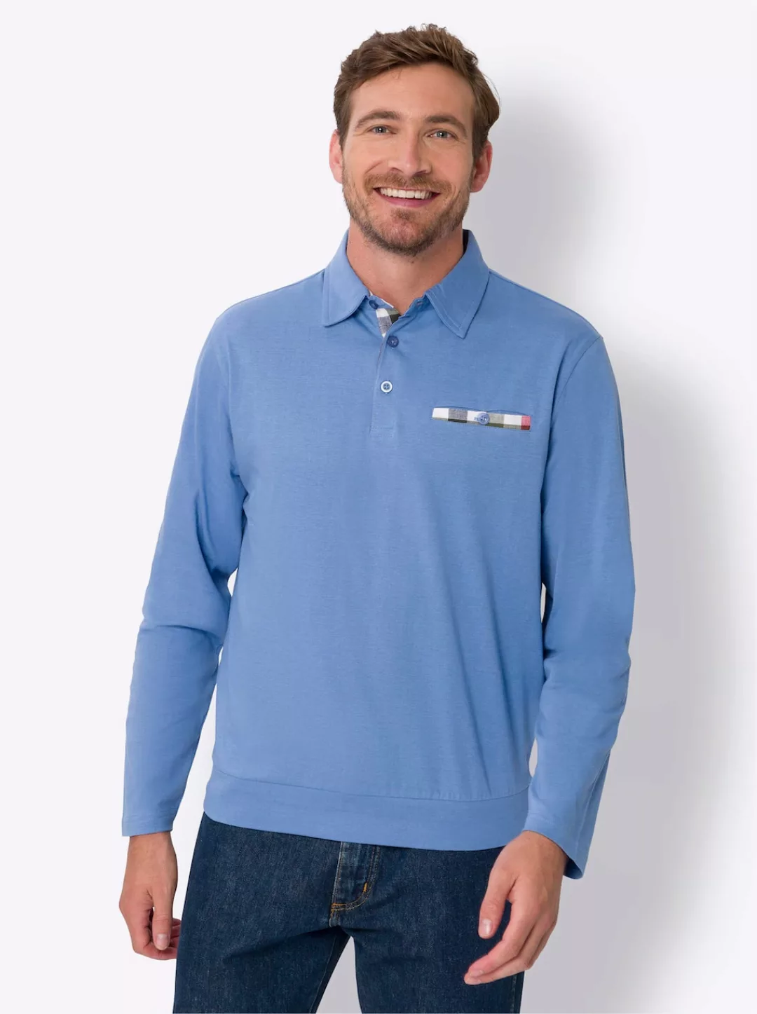 Classic Poloshirt "Langarm-Poloshirt" günstig online kaufen