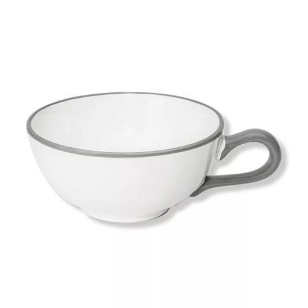 Gmundner Keramik Grauer Rand Tee-Obertasse Classic 0,17 L günstig online kaufen
