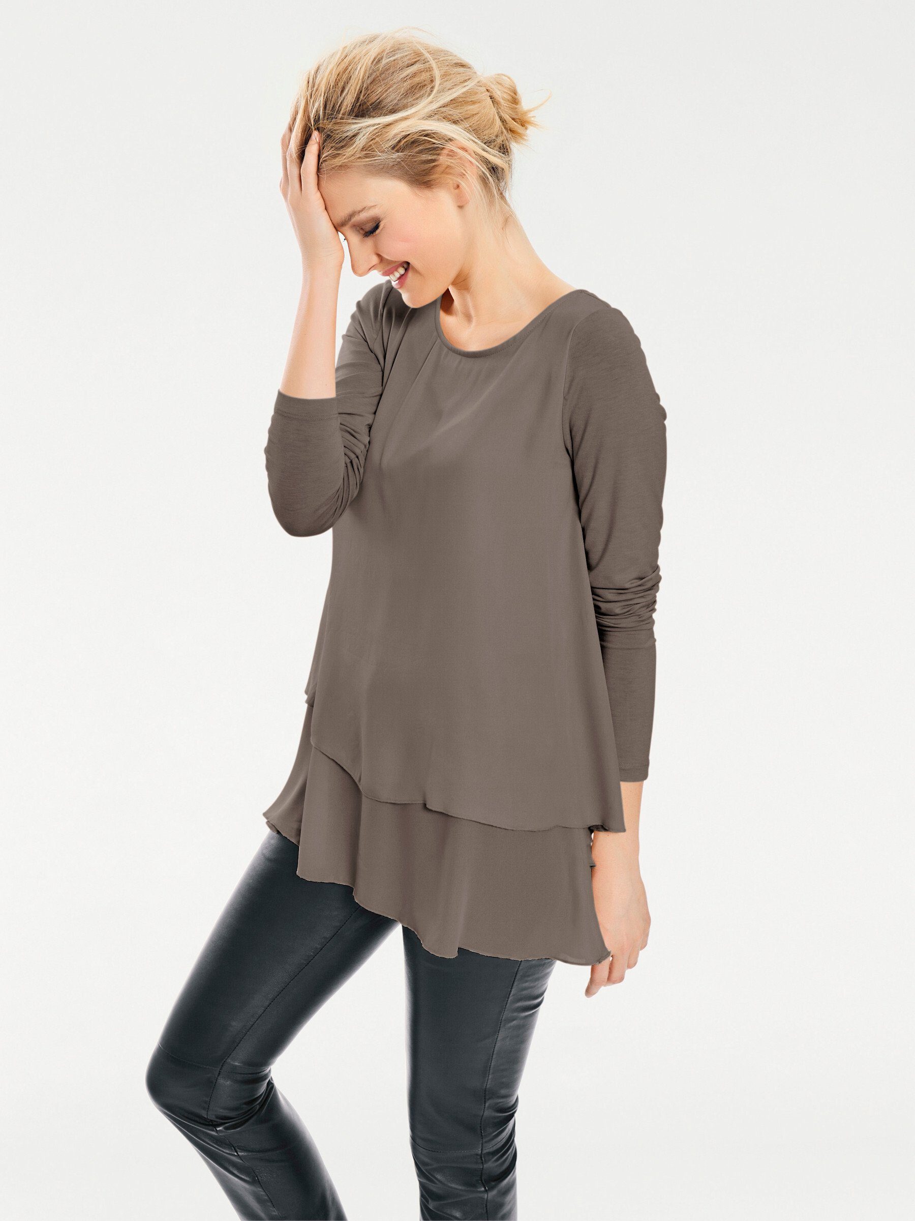 heine Rundhalsshirt "Rundhals-Shirt", (1 tlg.) günstig online kaufen