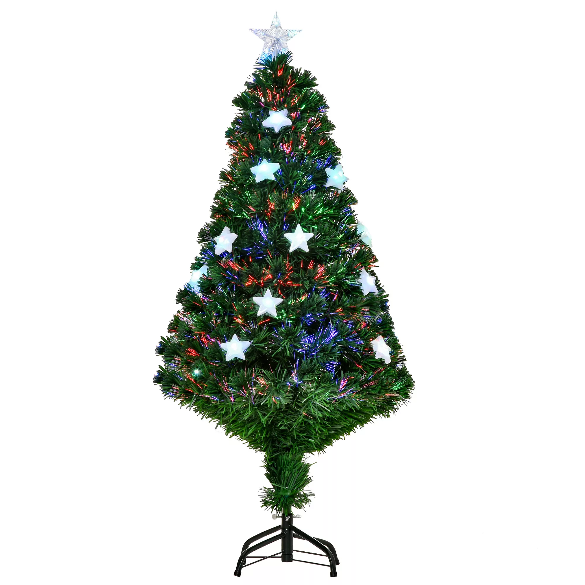 HOMCOM LED Weihnachtsbaum künstlicher Tannenbaum 120 cm mit 16 LED-Lampen, günstig online kaufen