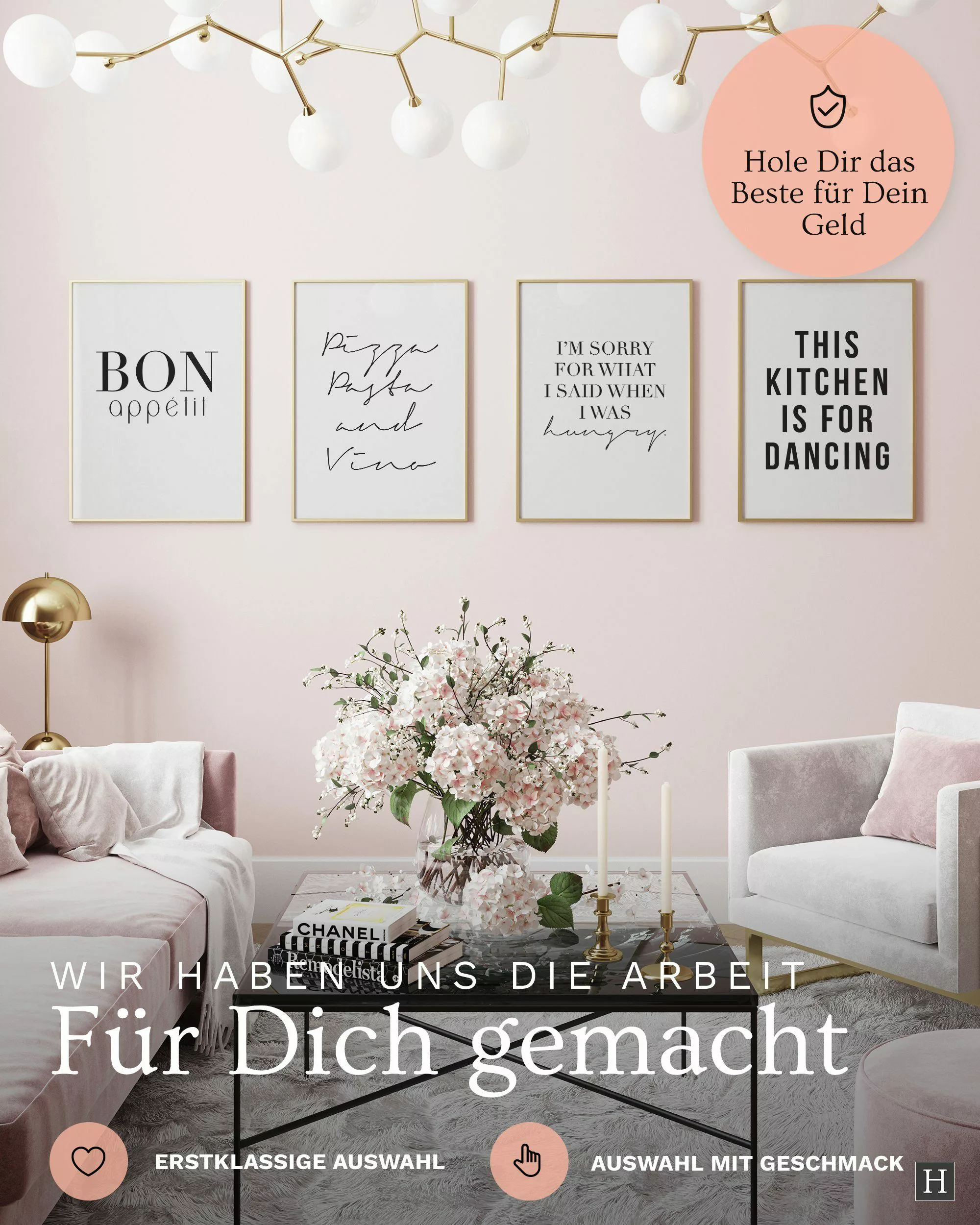 Heimlich Poster Set als Wohnzimmer Deko, günstig online kaufen