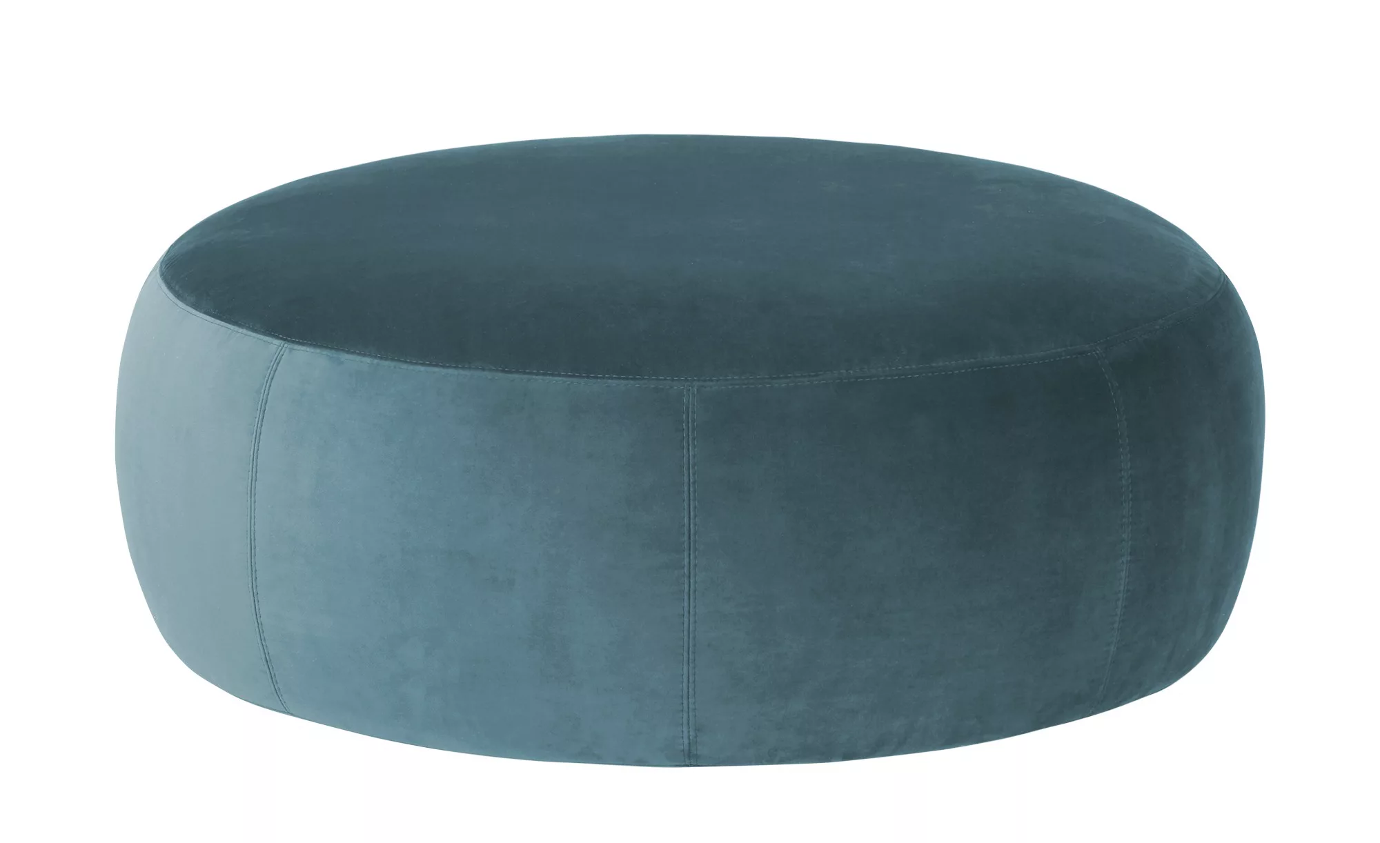 pop Samt Hocker  Amadi - blau - 40 cm - Polstermöbel > Hocker - Möbel Kraft günstig online kaufen