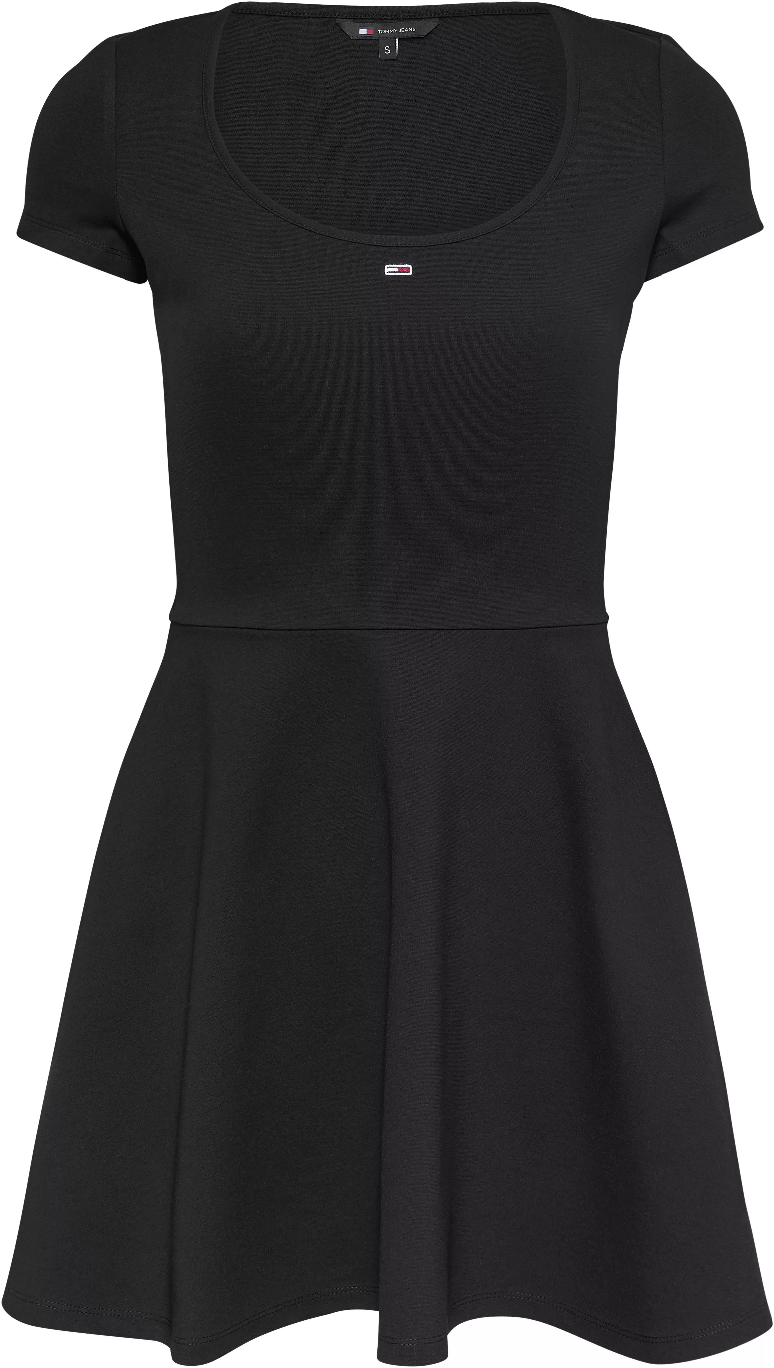 Tommy Jeans Blusenkleid TJW SS FIT & FLARE DRESS EXT mit Logostickerei günstig online kaufen