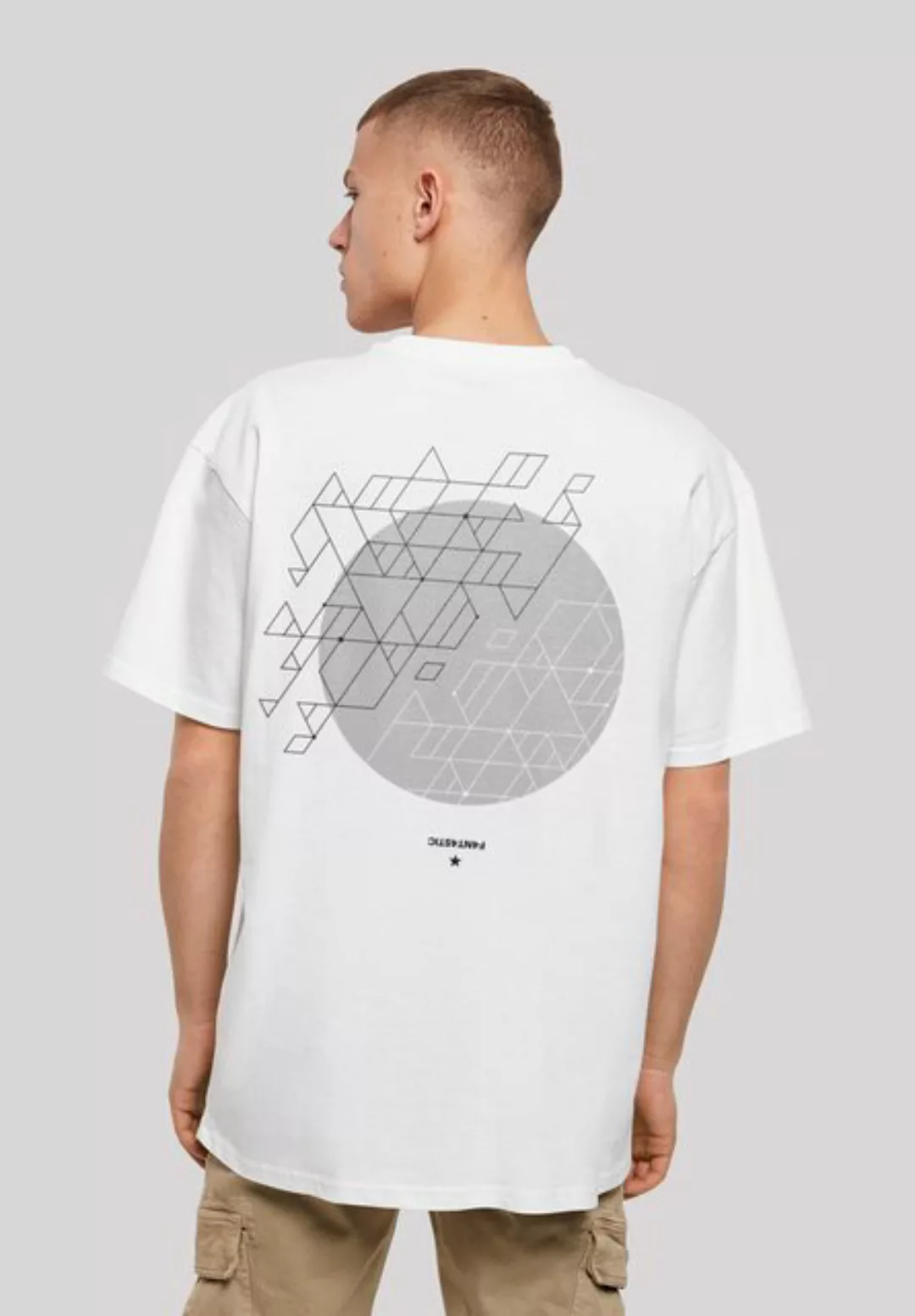 F4NT4STIC T-Shirt "Geometric Grau", Print günstig online kaufen