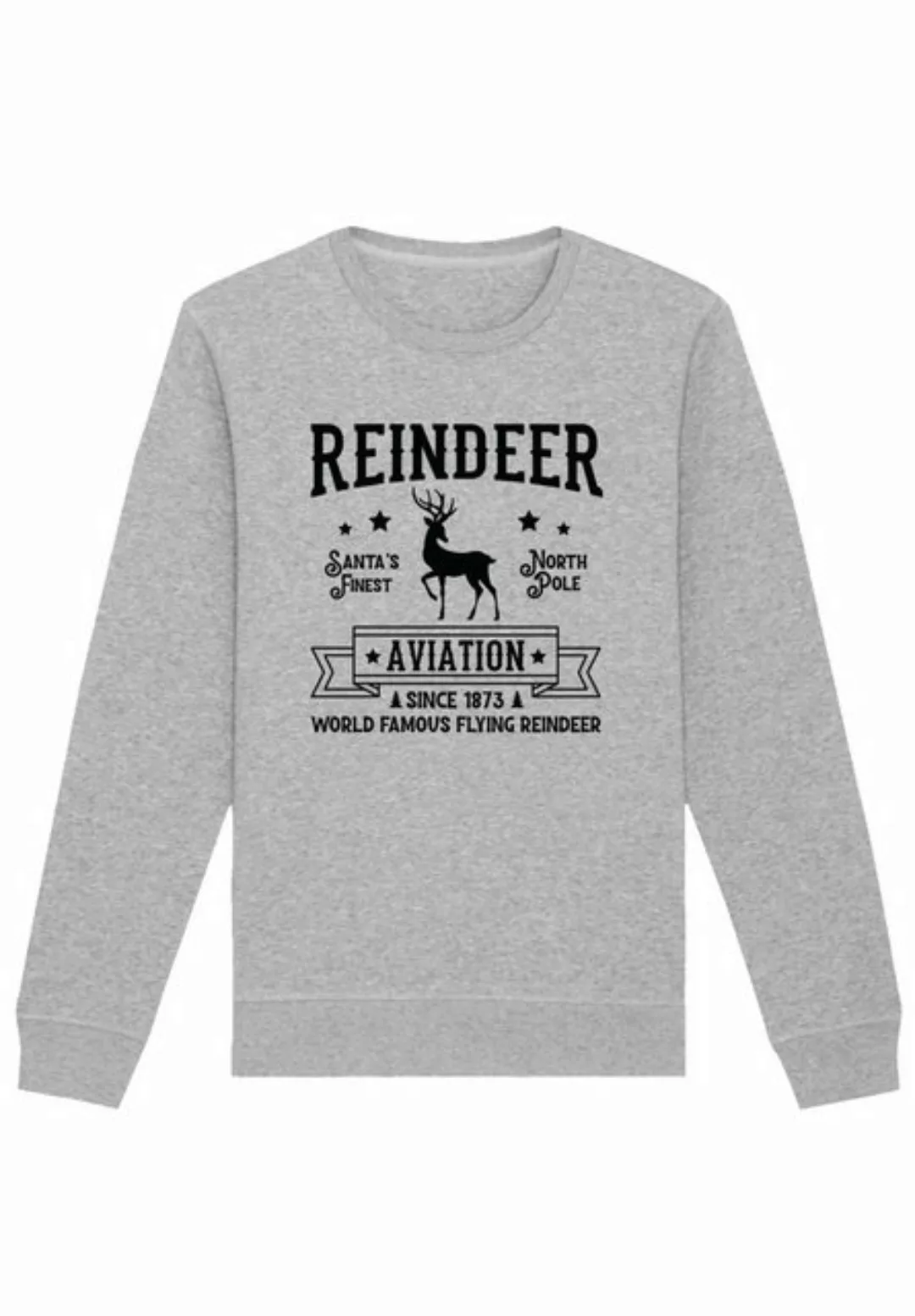 F4NT4STIC Sweatshirt Weihnachten Reindeer Aviation Retro Sign Premium Quali günstig online kaufen