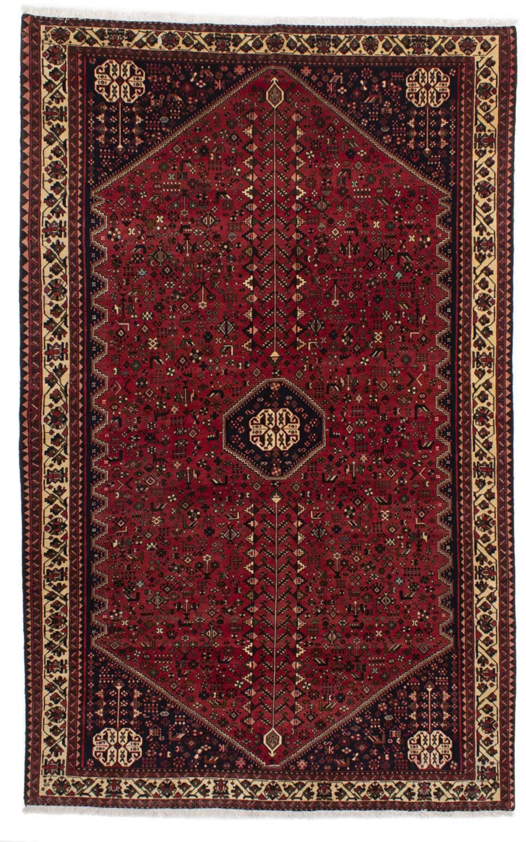 morgenland Wollteppich »Shiraz Medaillon Rosso scuro 300 x 200 cm«, rechtec günstig online kaufen