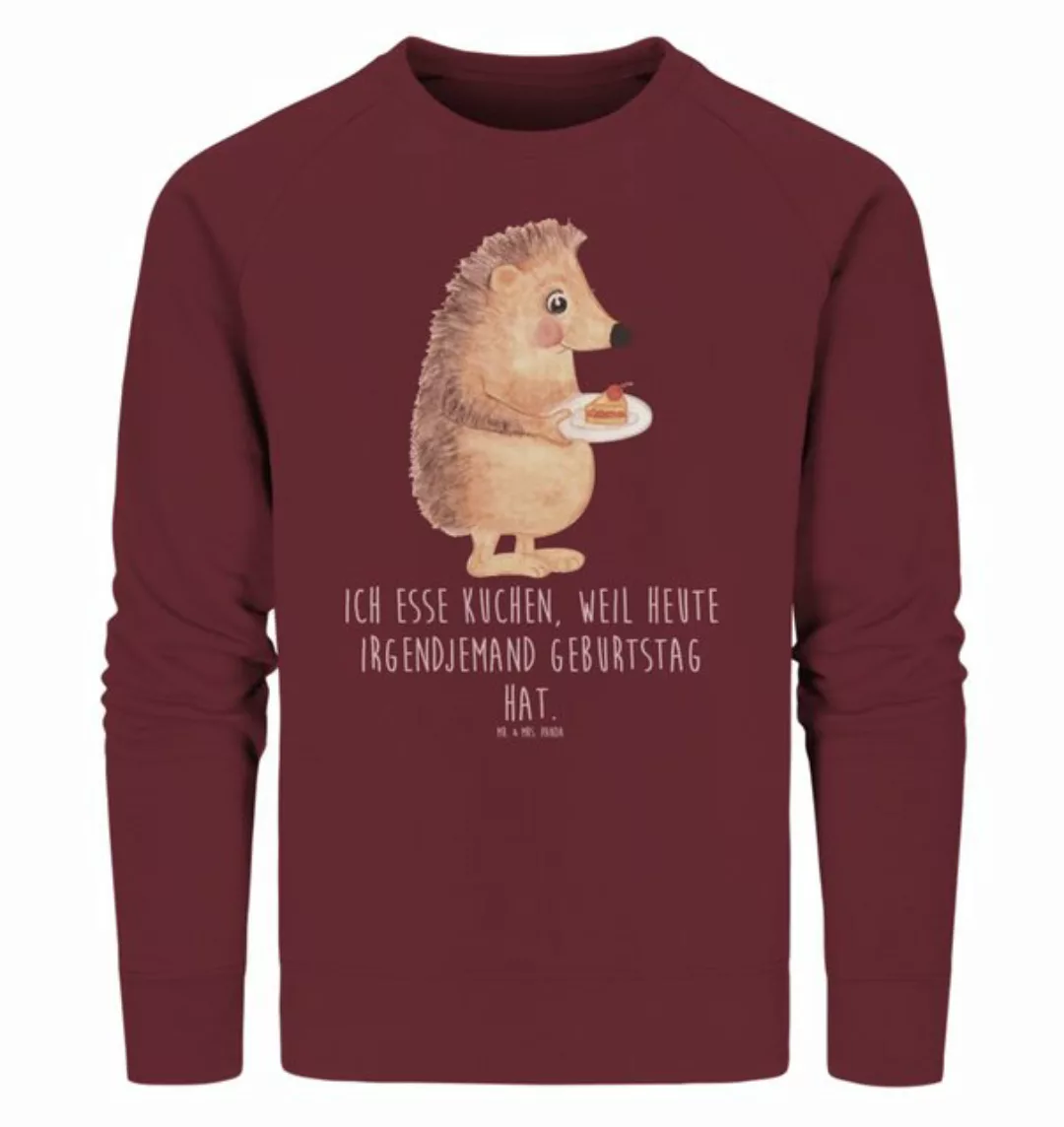 Mr. & Mrs. Panda Longpullover Größe XL Igel Kuchenstück - Burgundy - Gesche günstig online kaufen