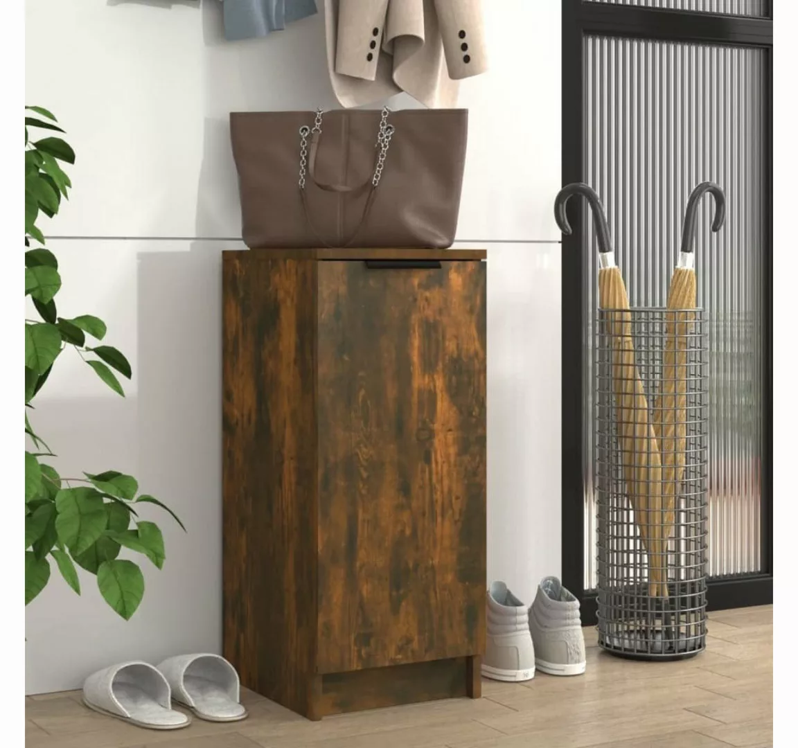 furnicato Schuhschrank Räuchereiche 30x35x70 cm Holzwerkstoff günstig online kaufen