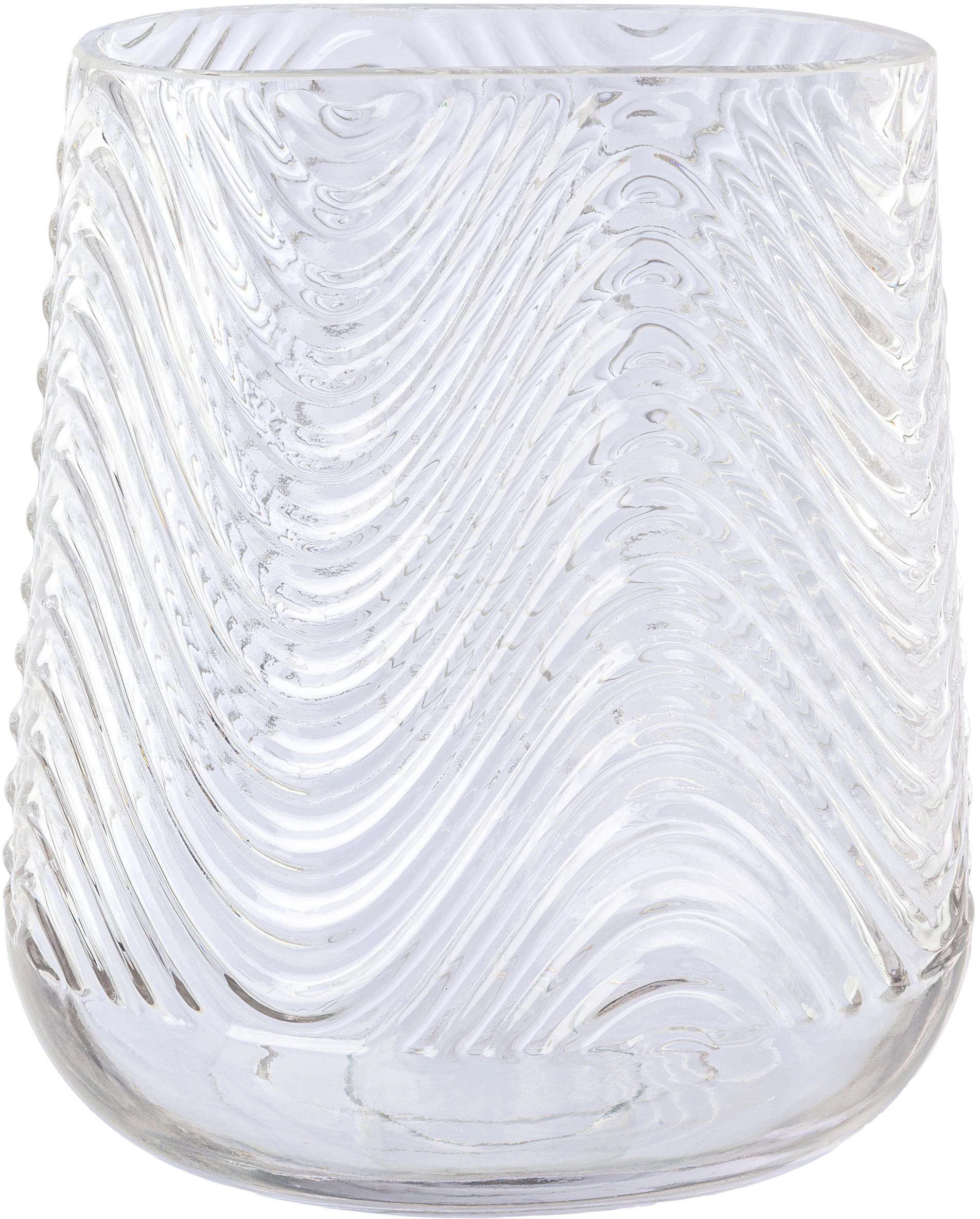 Creativ deco Tischvase "Vase aus Glas, mit Relief-Struktur-Oberfläche", (1 günstig online kaufen