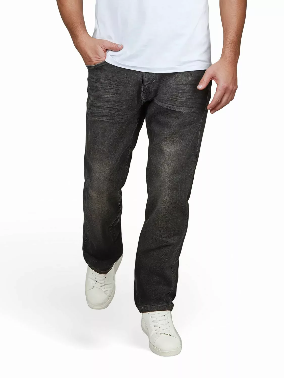 DENIMFY Sweat Jeans Herren Stretch Straight Fit DFAlvin günstig online kaufen