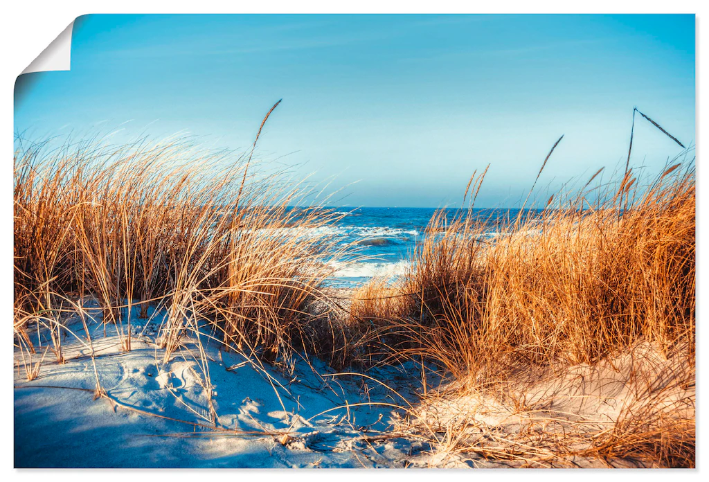 Artland Wandbild "Am Strand", Strand, (1 St.), als Leinwandbild, Poster in günstig online kaufen