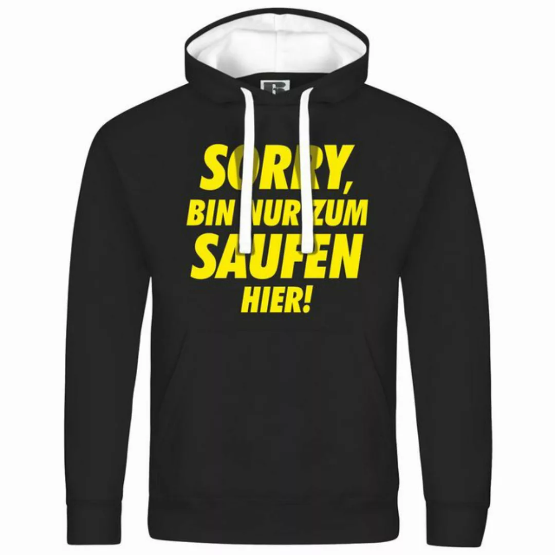 deinshirt Kapuzenpullover Herren Kapuzenpullover Sorry bin nur zum saufen h günstig online kaufen