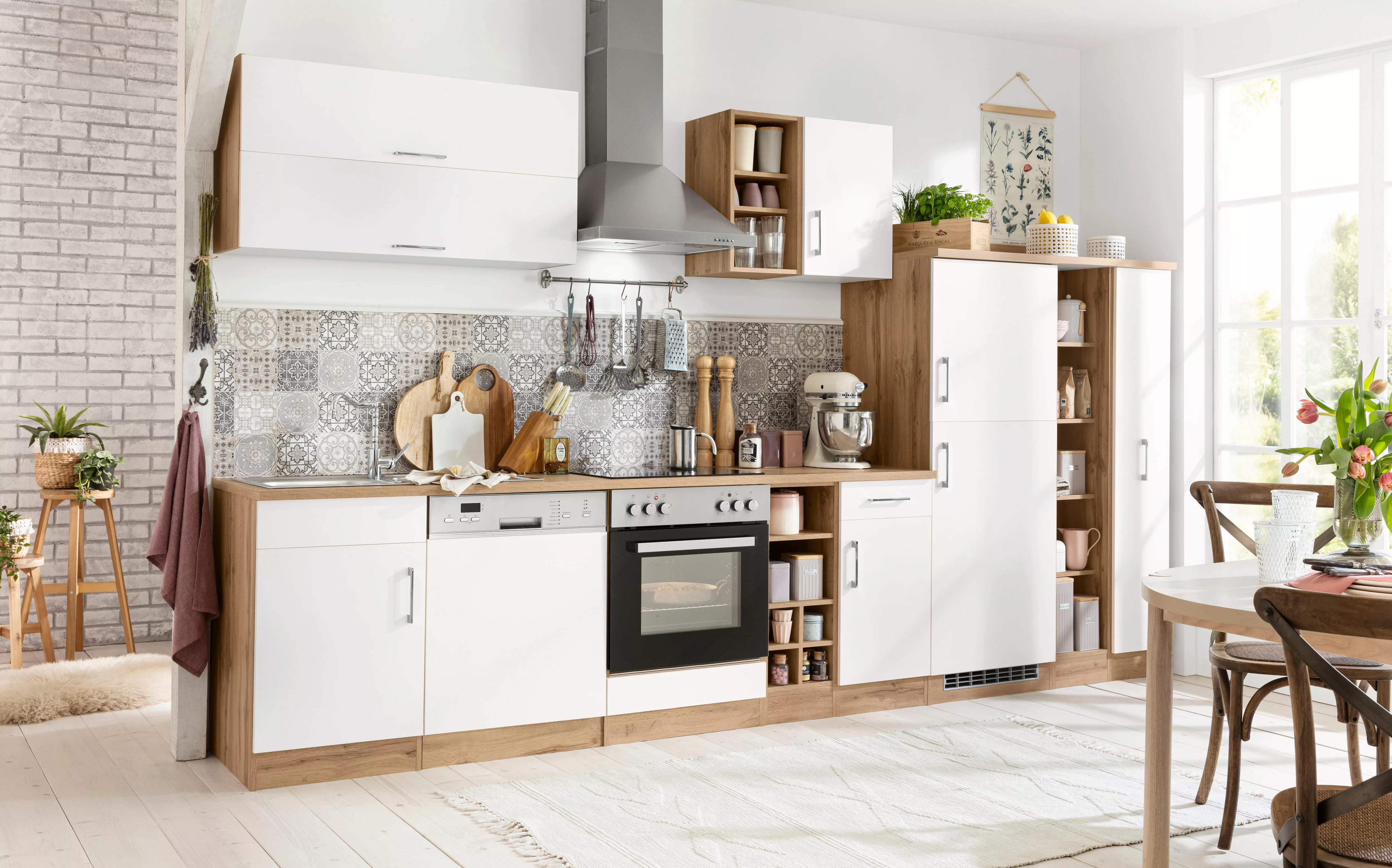 HELD MÖBEL Küchenzeile "Colmar", mit E-Geräten, Breite 360 cm günstig online kaufen