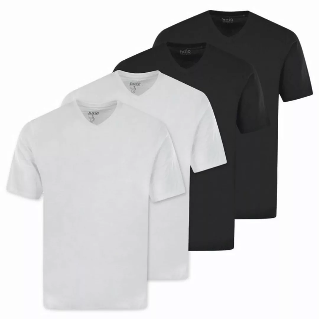 Hajo T-Shirt Herren T-Shirt, 4er Pack - Basic, Kurzarm günstig online kaufen
