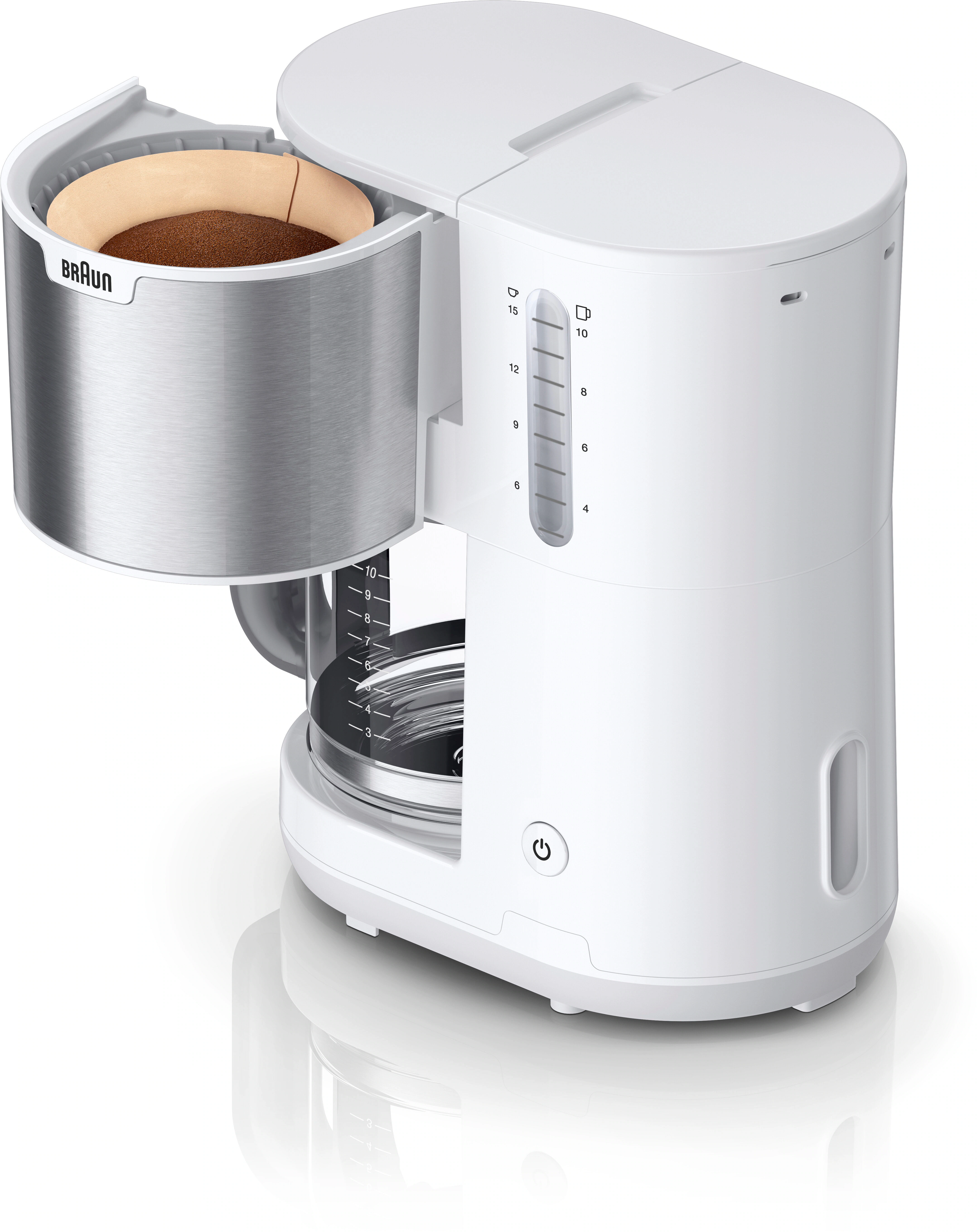 Braun Filterkaffeemaschine »Braun PurShine KF1500 WH«, Papierfilter günstig online kaufen