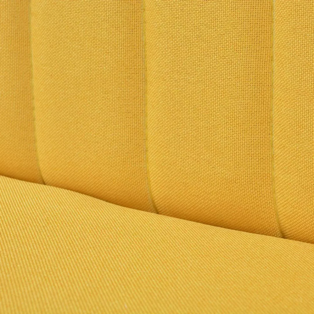 Sofa Stoff 117 X 55,5 X 77 Cm Gelb günstig online kaufen