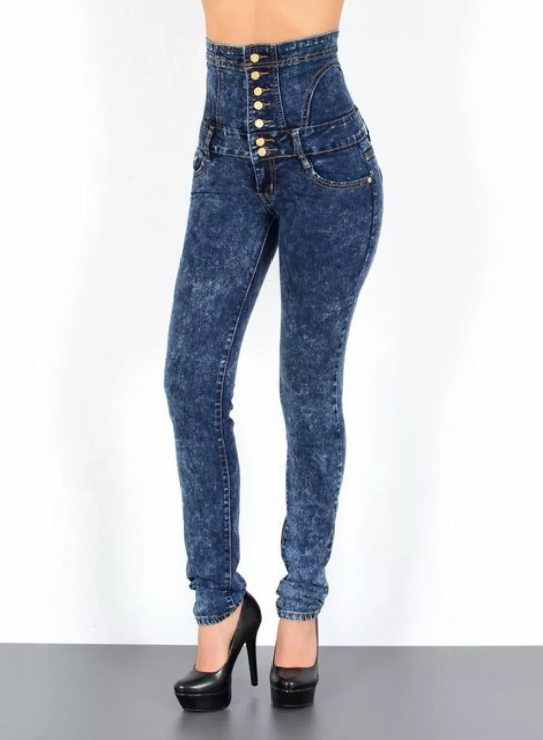 ESRA Skinny-fit-Jeans J11 Damen Skinny Jeans, Damen High Waist Jeans, Damen günstig online kaufen