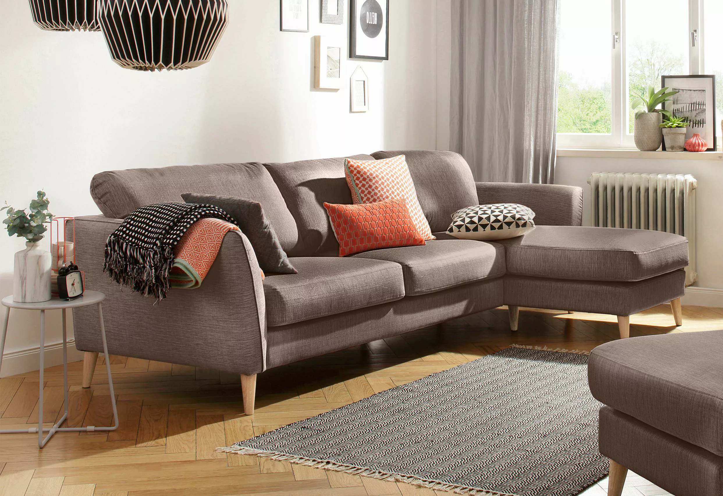 Home affaire Ecksofa MARSEILLE (279/152cm), Recamiere rechts/links wählbar, günstig online kaufen