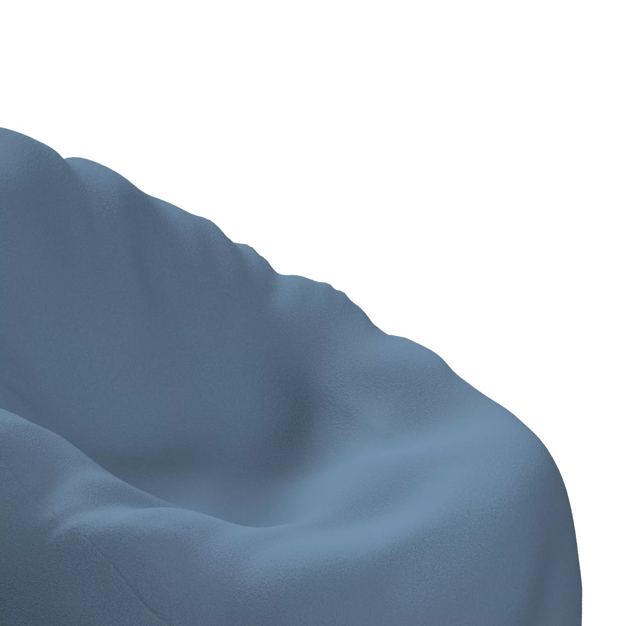 Bezug für Sitzsack, blau, Bezug für Sitzsack Ø80 x 115 cm, Bouclé (702-86) günstig online kaufen