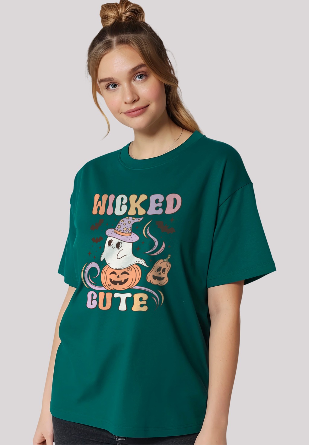 F4NT4STIC T-Shirt "Retro Halloween Wicked Cute", Premium Qualität, Hallowee günstig online kaufen