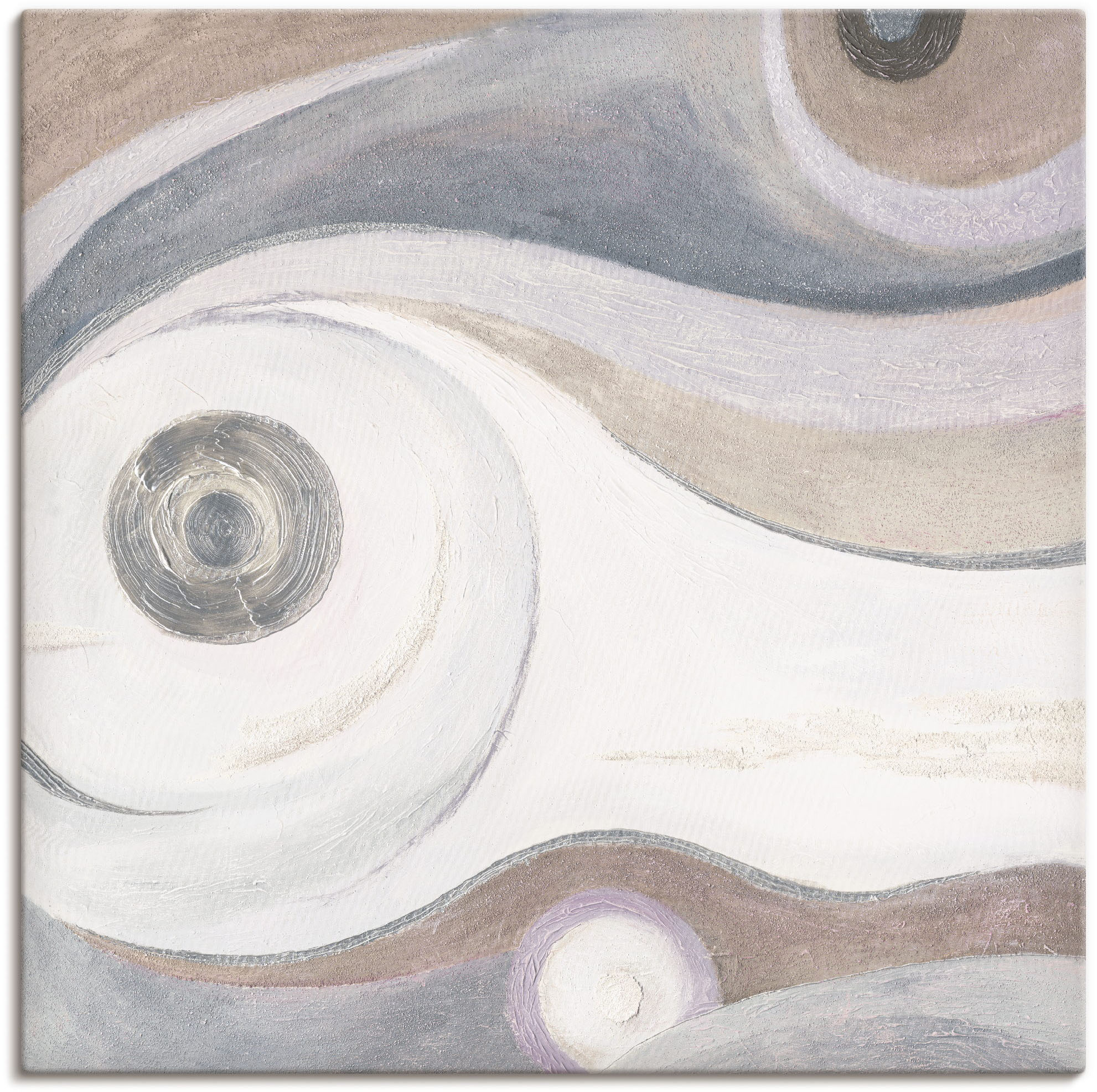 Artland Leinwandbild "Sand-Pastell II - Abstrakt", Muster, (1 St.), auf Kei günstig online kaufen