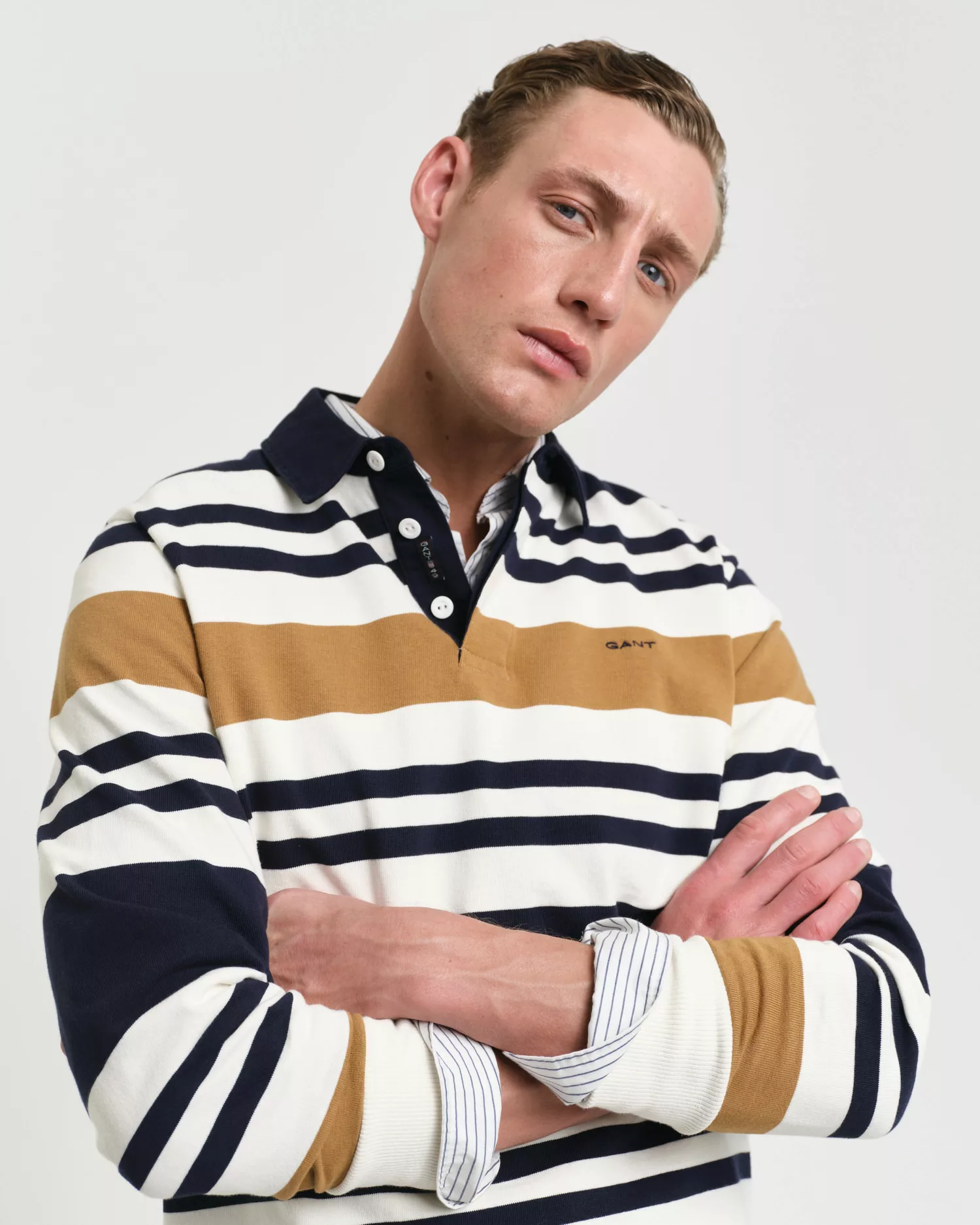 Gant Langarm-Poloshirt MULTISTRIPE HEAVY RUGGER mit bunten Streifen, unisex günstig online kaufen