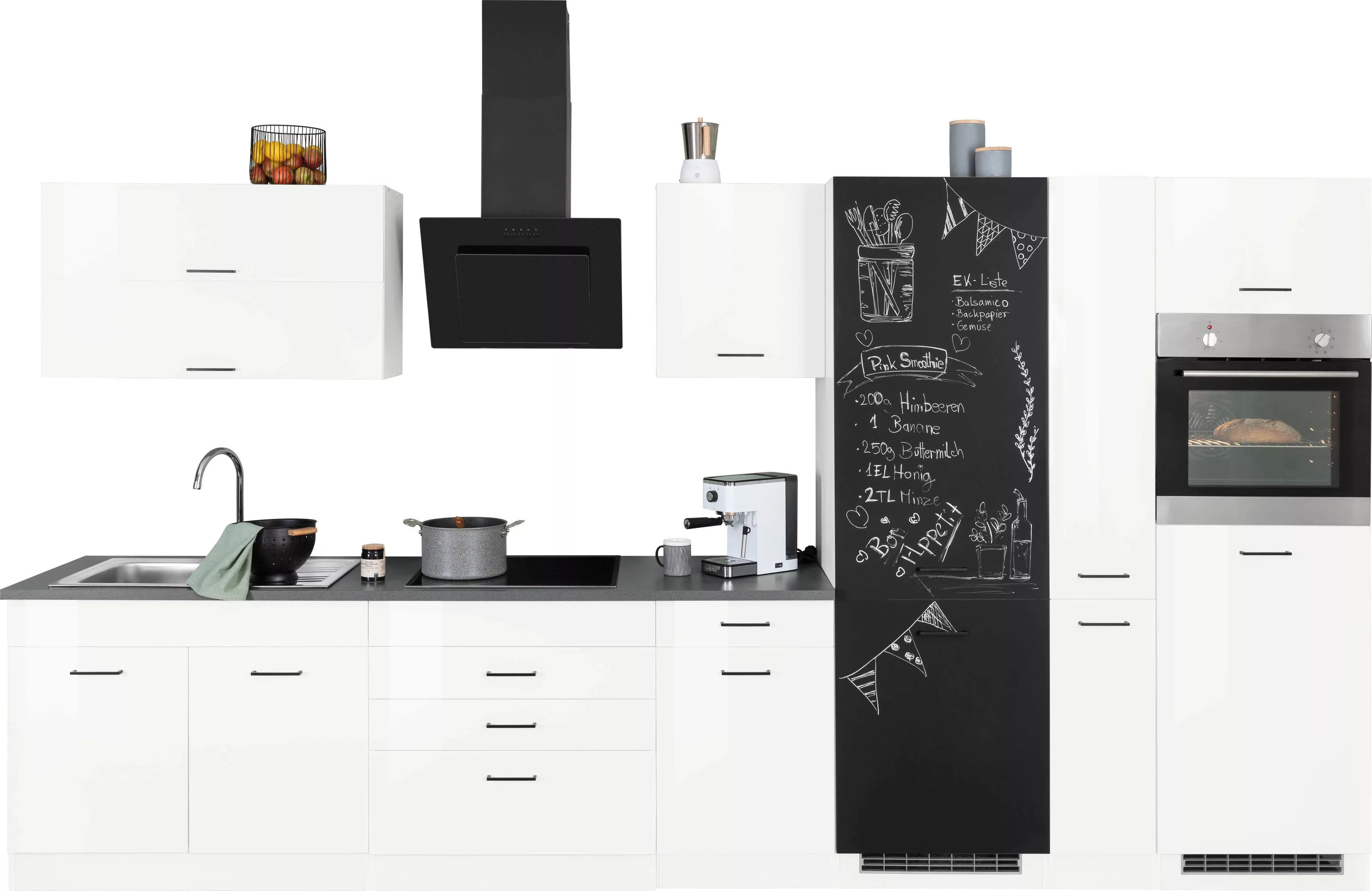 HELD MÖBEL Küchenzeile "Trier", ohne E-Geräte, Breite 380 cm günstig online kaufen