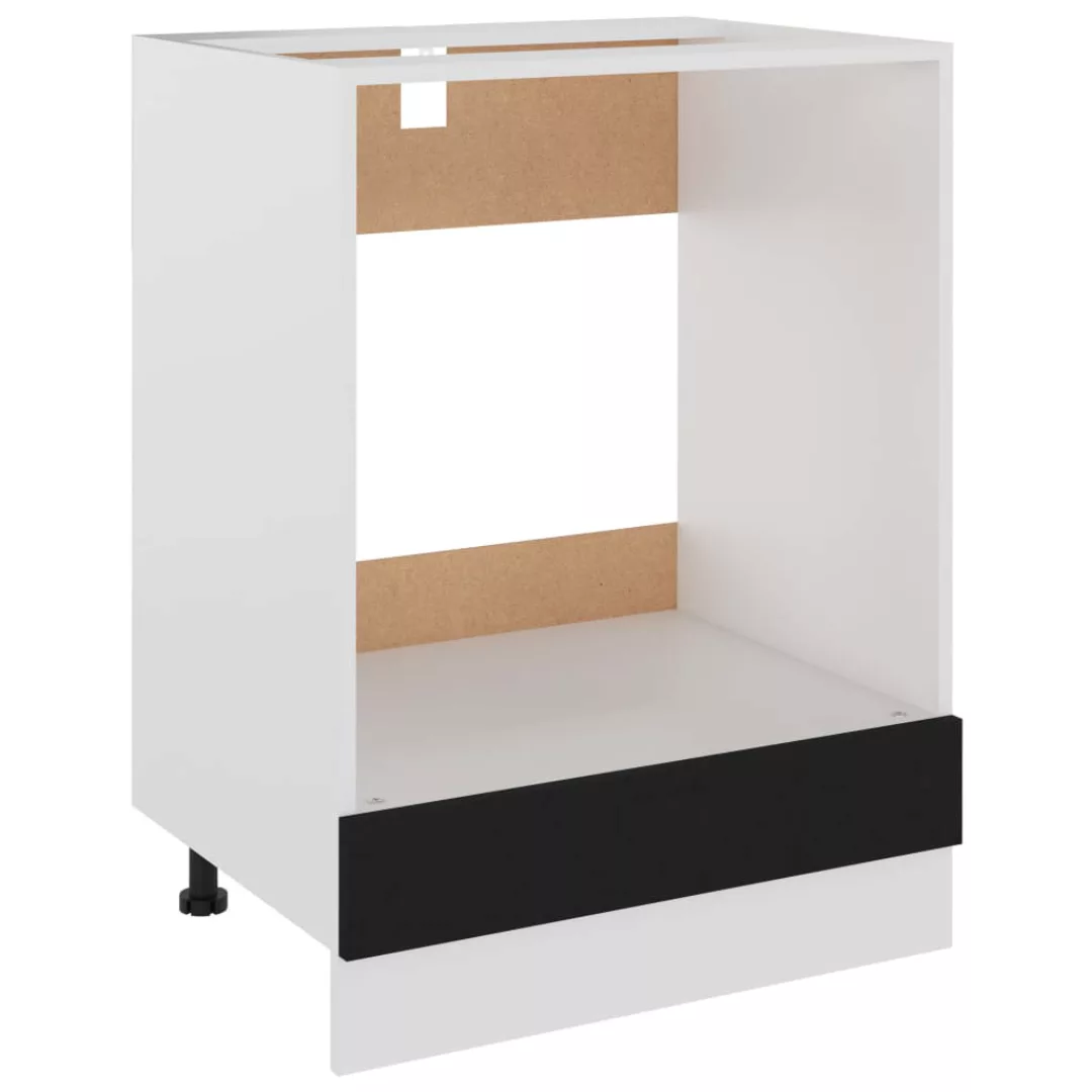 Herdumbauschrank Schwarz 60x46x81,5 Cm Spanplatte günstig online kaufen