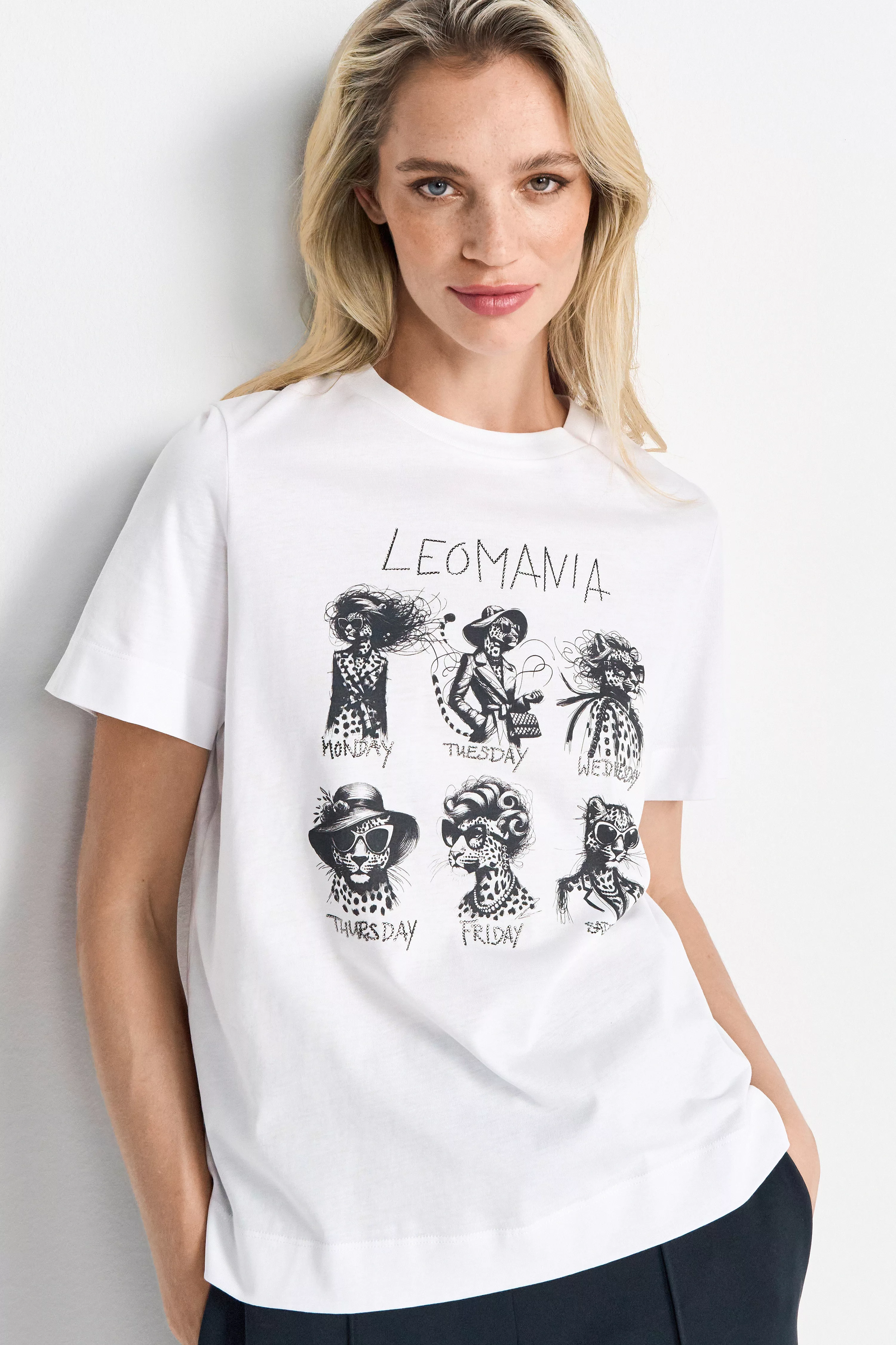 RICHROYAL Kurzarmshirt, Print "Leomania" günstig online kaufen