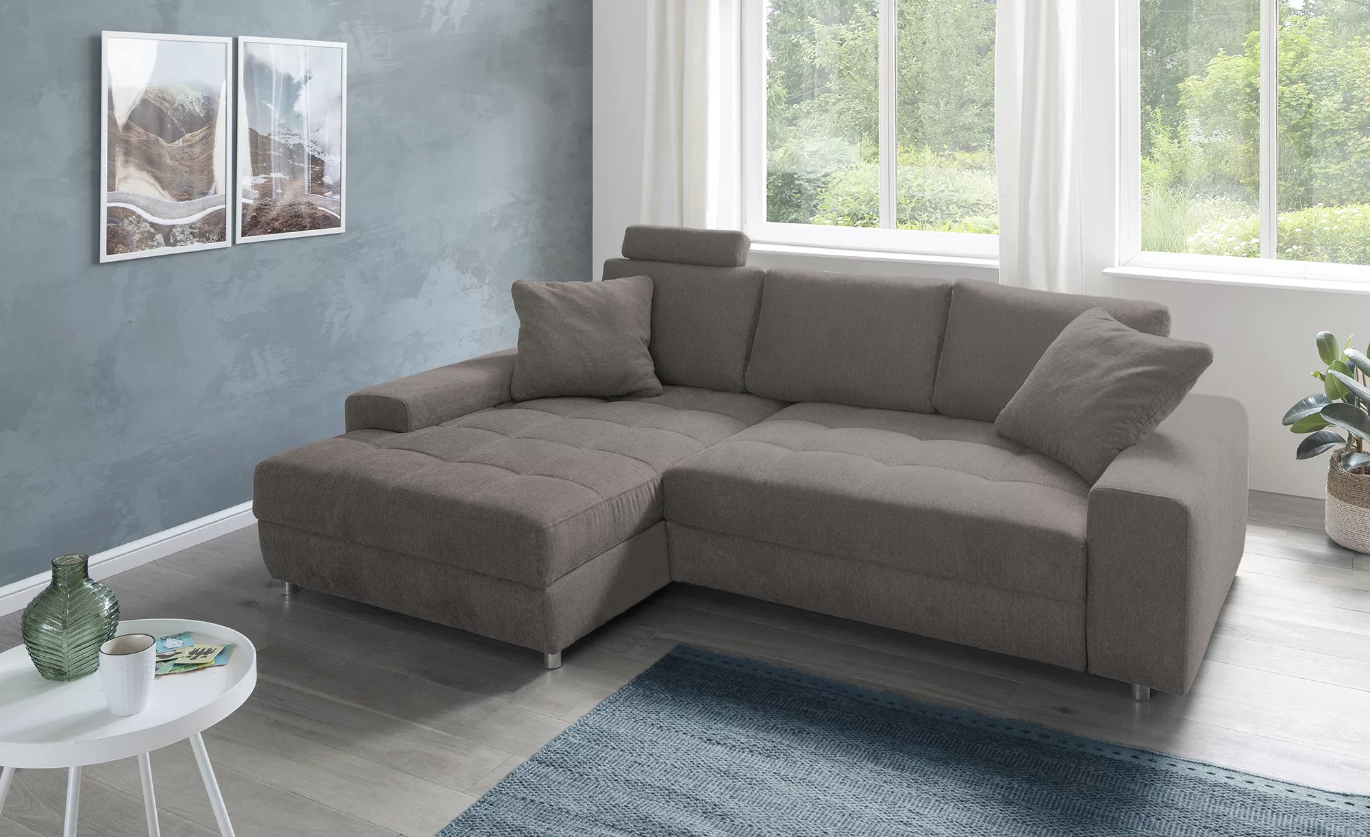 bobb Ecksofa  Arissa de Luxe ¦ braun ¦ Maße (cm): B: 258 H: 84 T: 181.0 Pol günstig online kaufen