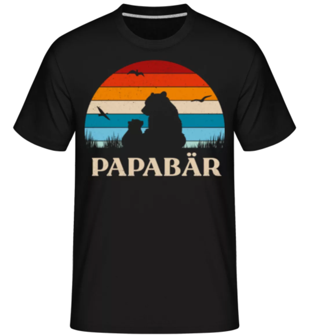 Papabär Sonnenuntergang · Shirtinator Männer T-Shirt günstig online kaufen