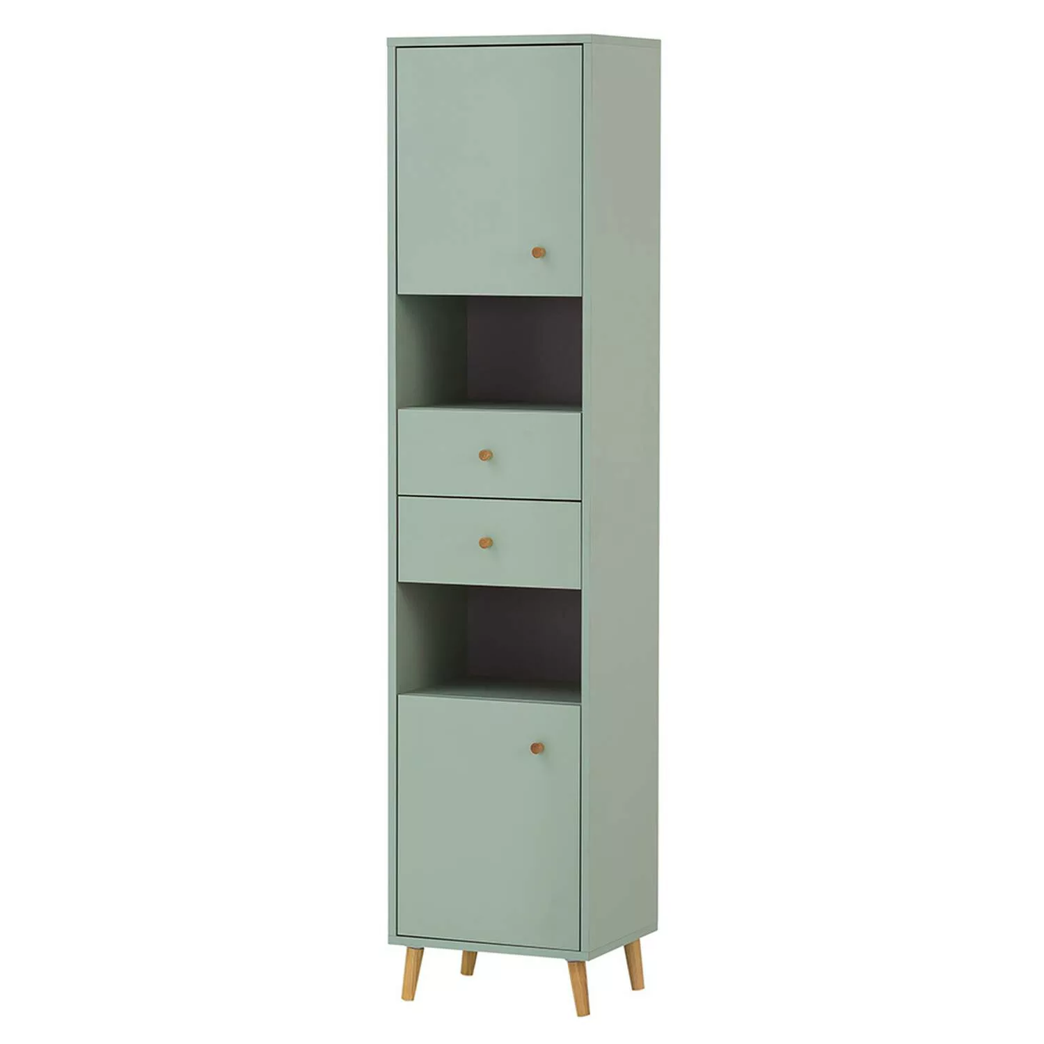 Badmöbel Hochschrank BELFORT-80 in mint, B/H/T ca. 40,3/177,3/33,1 cm günstig online kaufen