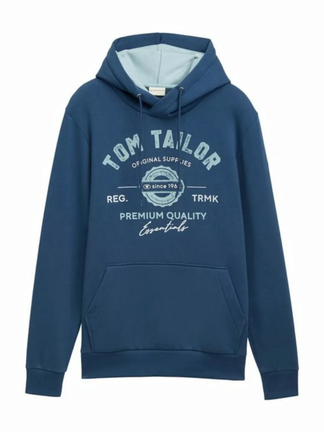 TOM TAILOR Hoodie TOM TAILOR HOODIE WITH PRINT (1-tlg) günstig online kaufen