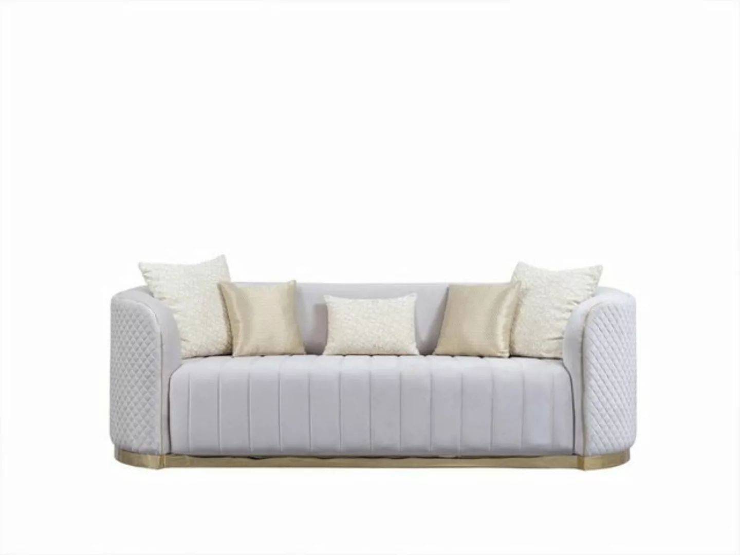 Xlmoebel Chesterfield-Sofa Dreisitzer Samt Sofa Wohnzimmer Einrichtung Möbe günstig online kaufen