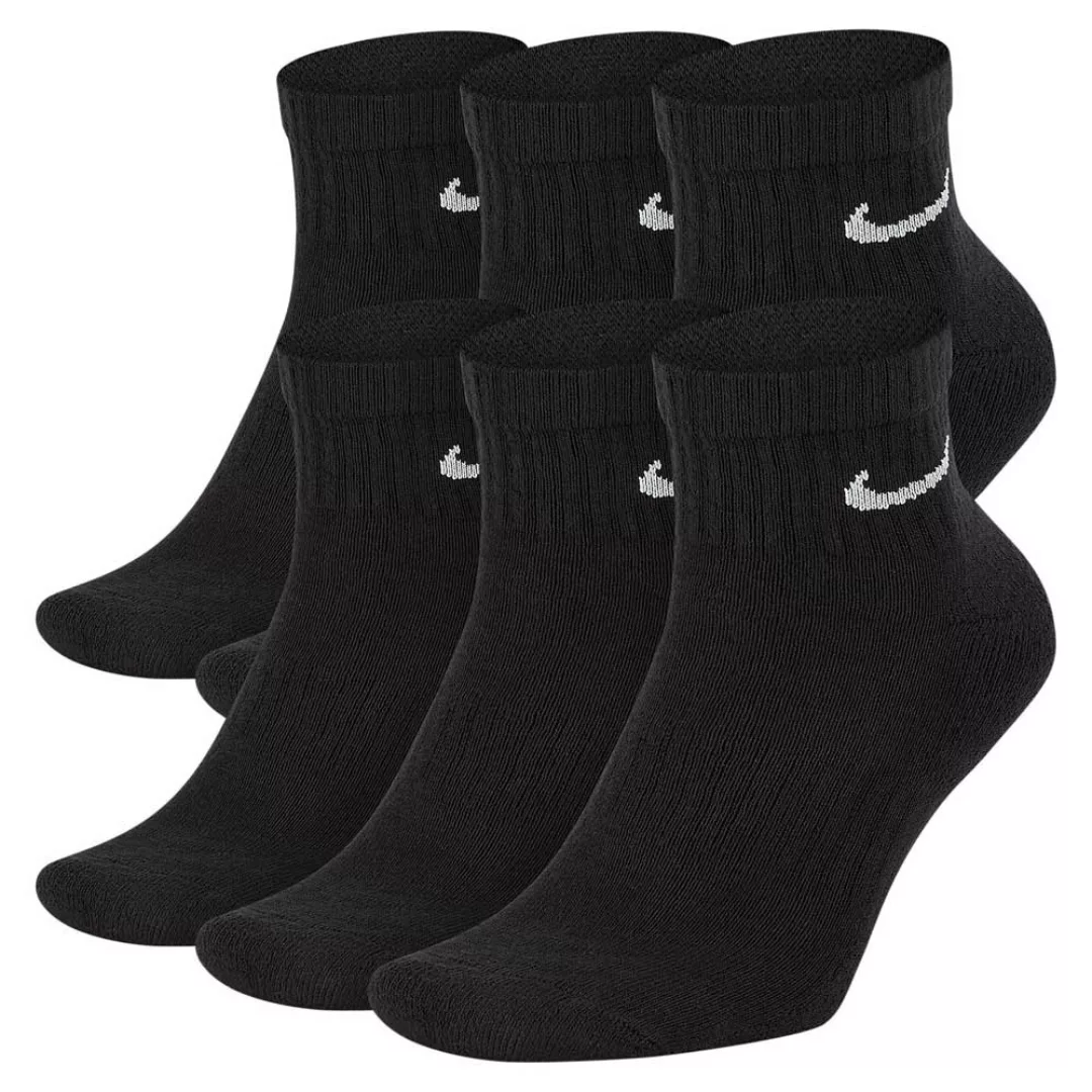 Nike Everyday Cushioned Ankle Socken 6 Paare EU 46-50 Black / White günstig online kaufen