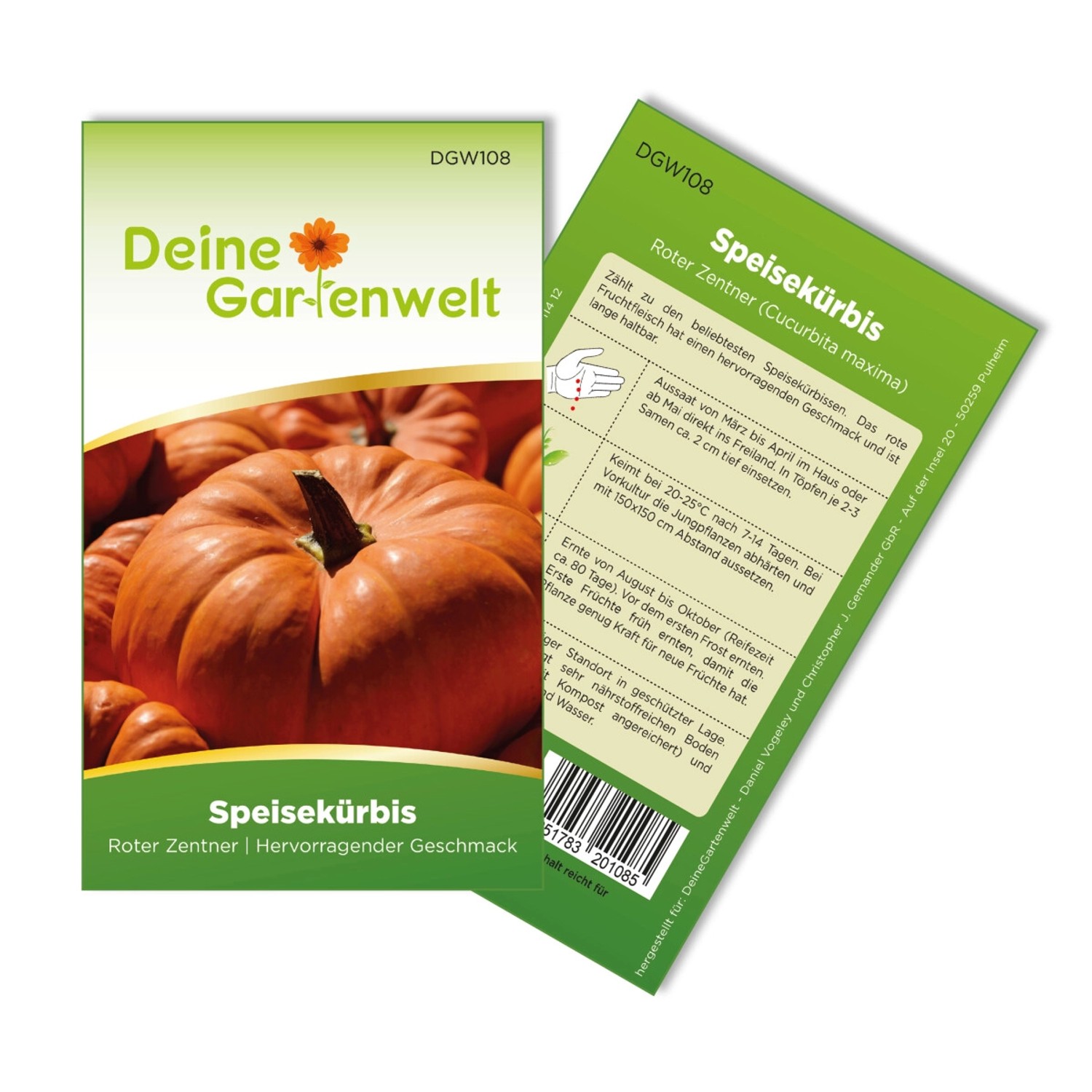 Deine Gartenwelt Riesenkürbis Roter Zentner Samen günstig online kaufen
