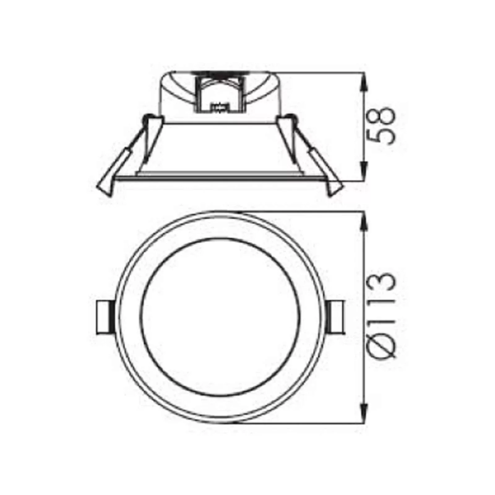 LED-Deckeneinbauleuchte Acrux weiß, CCT Ø 11,3 cm günstig online kaufen