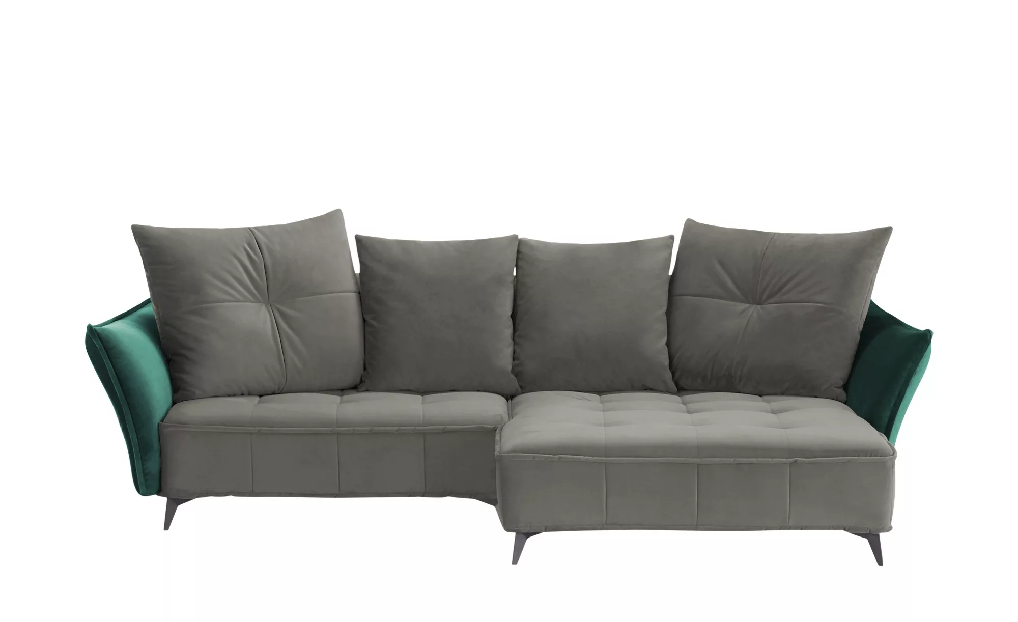 Ecksofa - grau - 290 cm - 80 cm - 175 cm - Polstermöbel > Sofas > Ecksofas günstig online kaufen