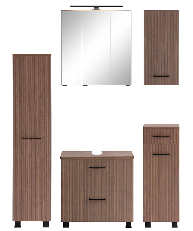 welltime Badmöbel-Set ""Trento", Badezimmer-Set, Hängeschrank, Unterschrank günstig online kaufen