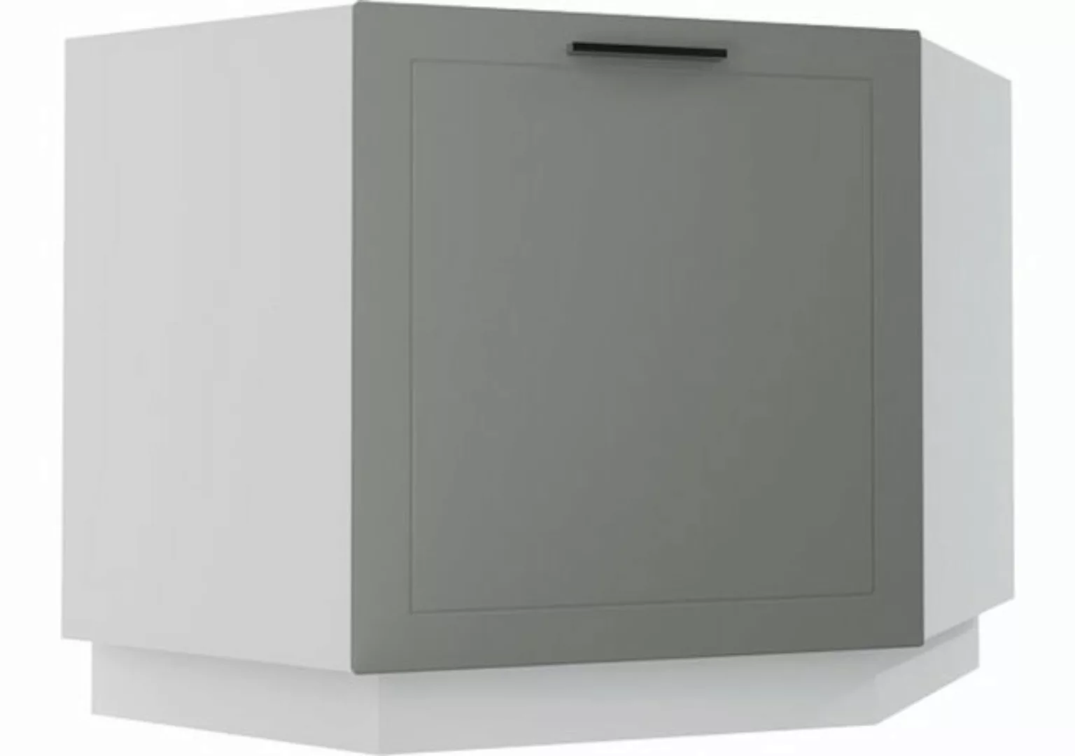 Feldmann-Wohnen Eckschrank Kvantum (Kvantum, 1-St) 84cm Front-, Korpusfarbe günstig online kaufen