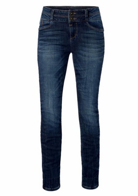 TIMEZONE Damen Jeans EnyaTZ Womenshape - Slim Fit - Blau - Classic Indigo W günstig online kaufen