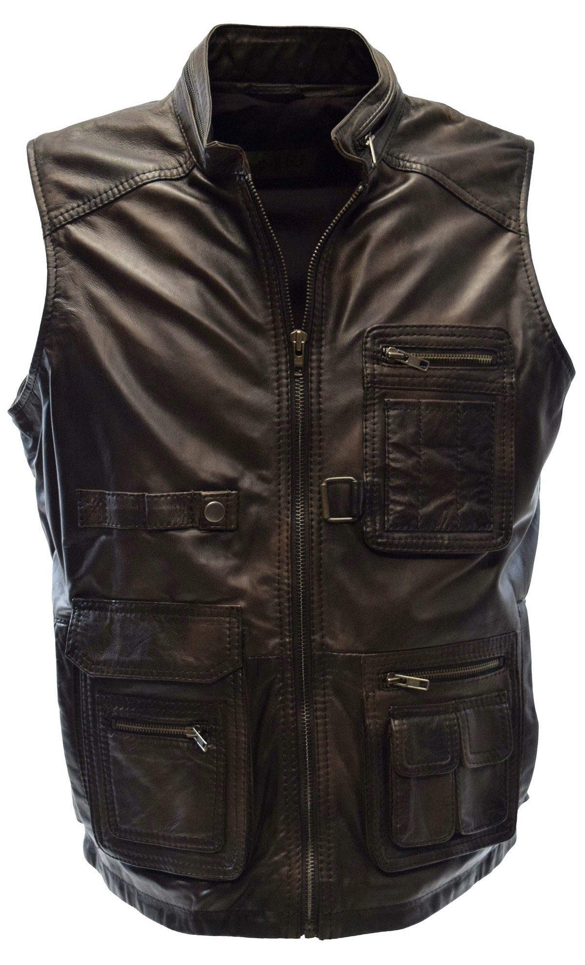 Zimmert Leather Lederweste Julius Schwarz, weiches günstig online kaufen