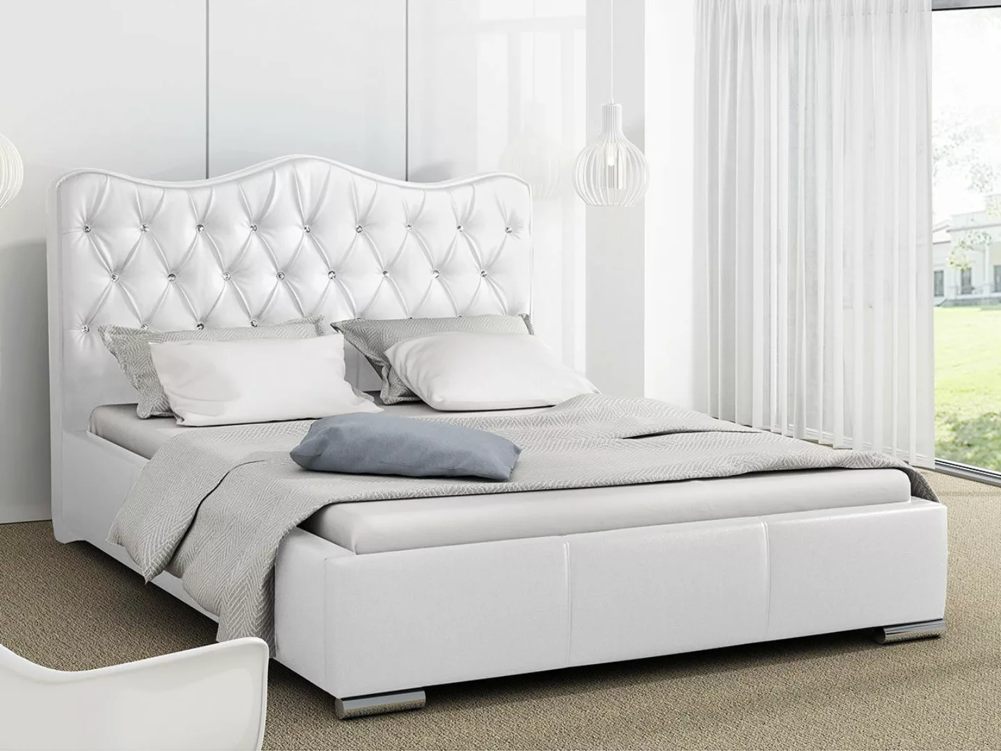 MIRJAN24 Polsterbett Santorini (Lattenrost ist integriert), Bettkasten für günstig online kaufen