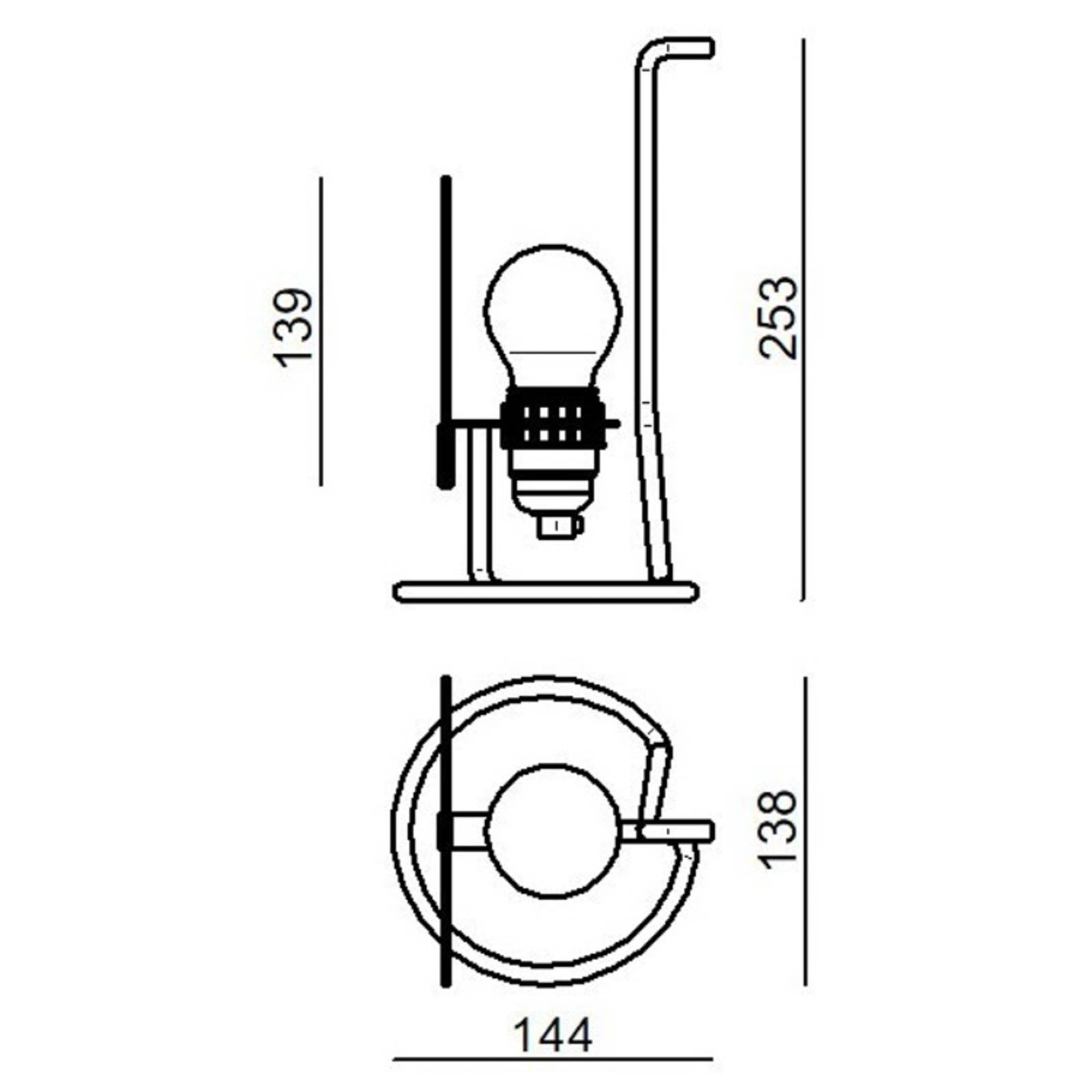 Stilnovo Bugia LED-Tischleuchte weiß günstig online kaufen