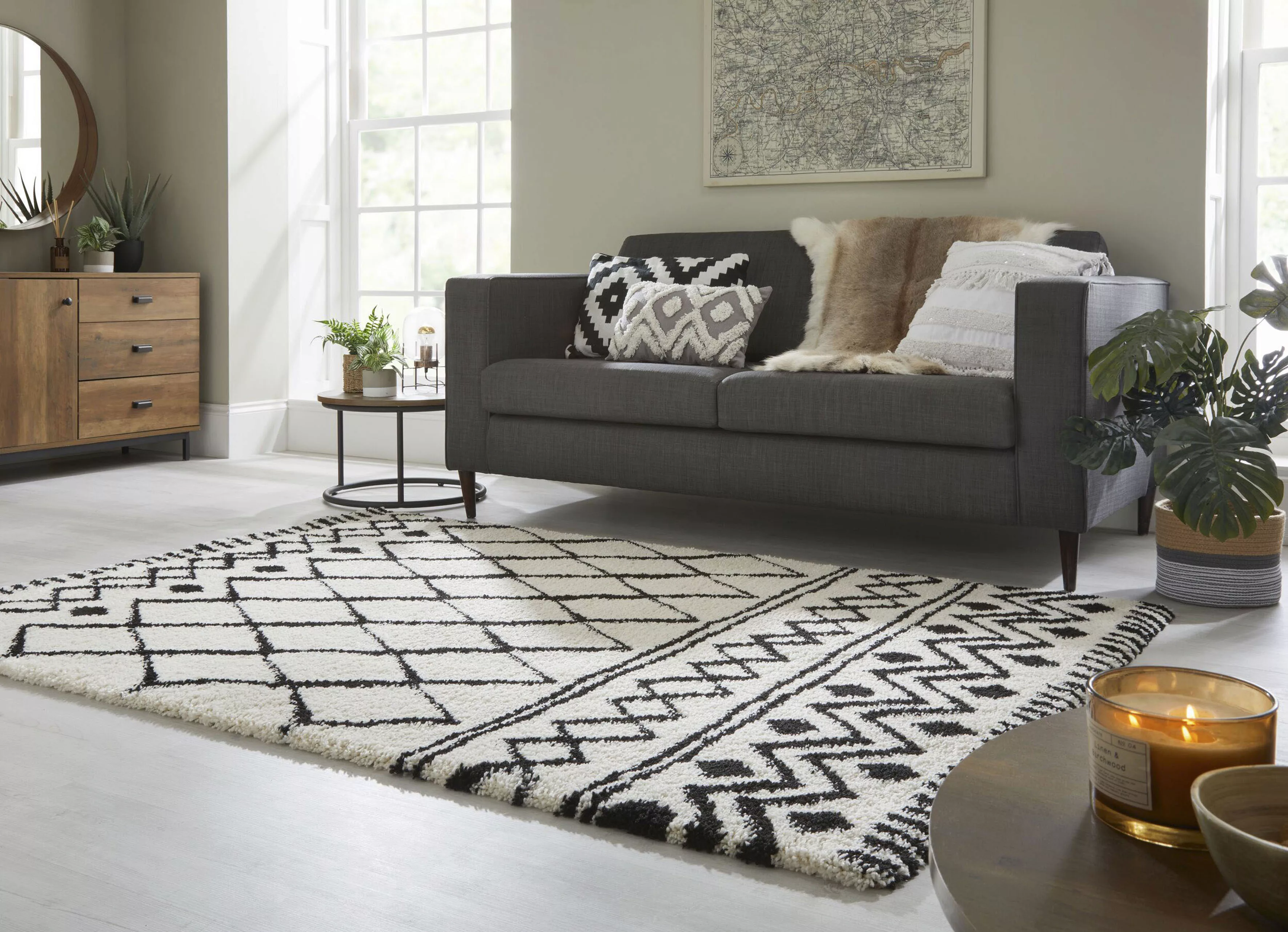 FLAIR RUGS Hochflor-Teppich »Souk Berber«, rechteckig günstig online kaufen