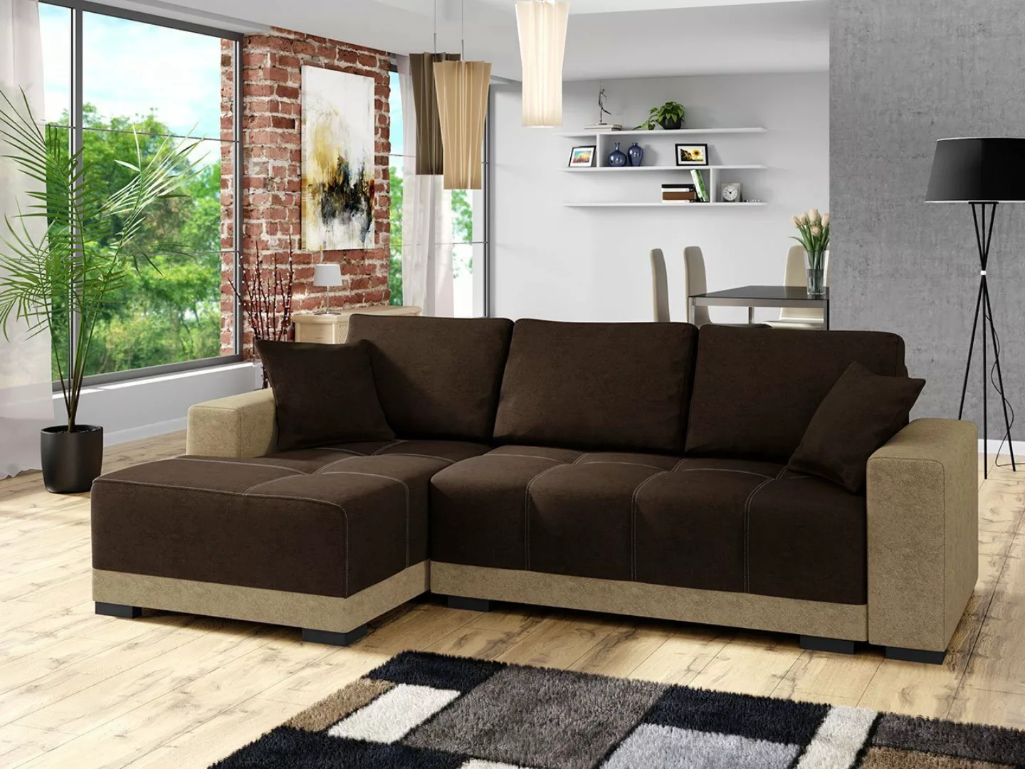 MIRJAN24 Ecksofa Dallas, mit Bettkasten und Schlaffunktion, 240x140x85 cm, günstig online kaufen