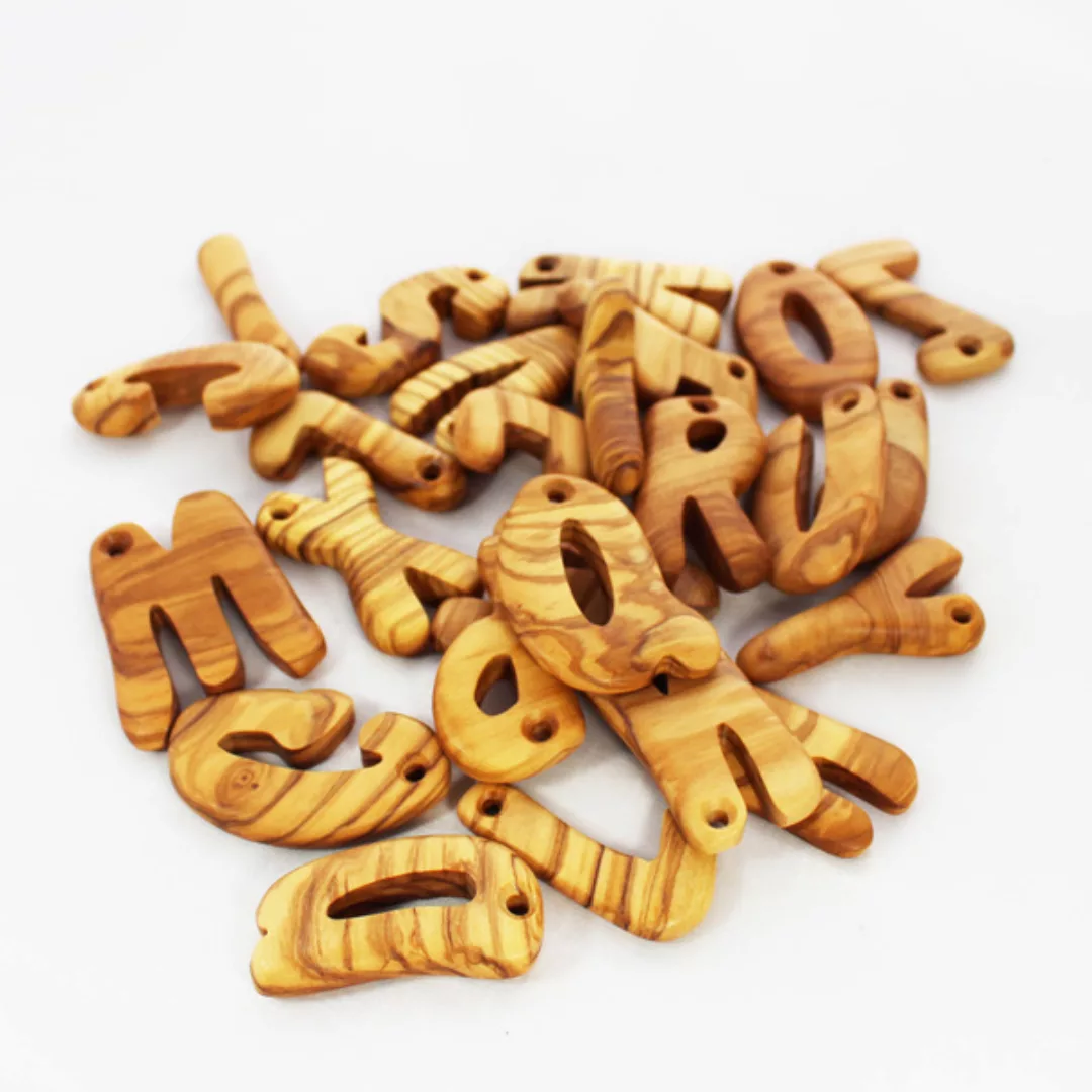 Schlüsselanhänger Aus Holz Buchstaben A-z | Holz Anhänger günstig online kaufen